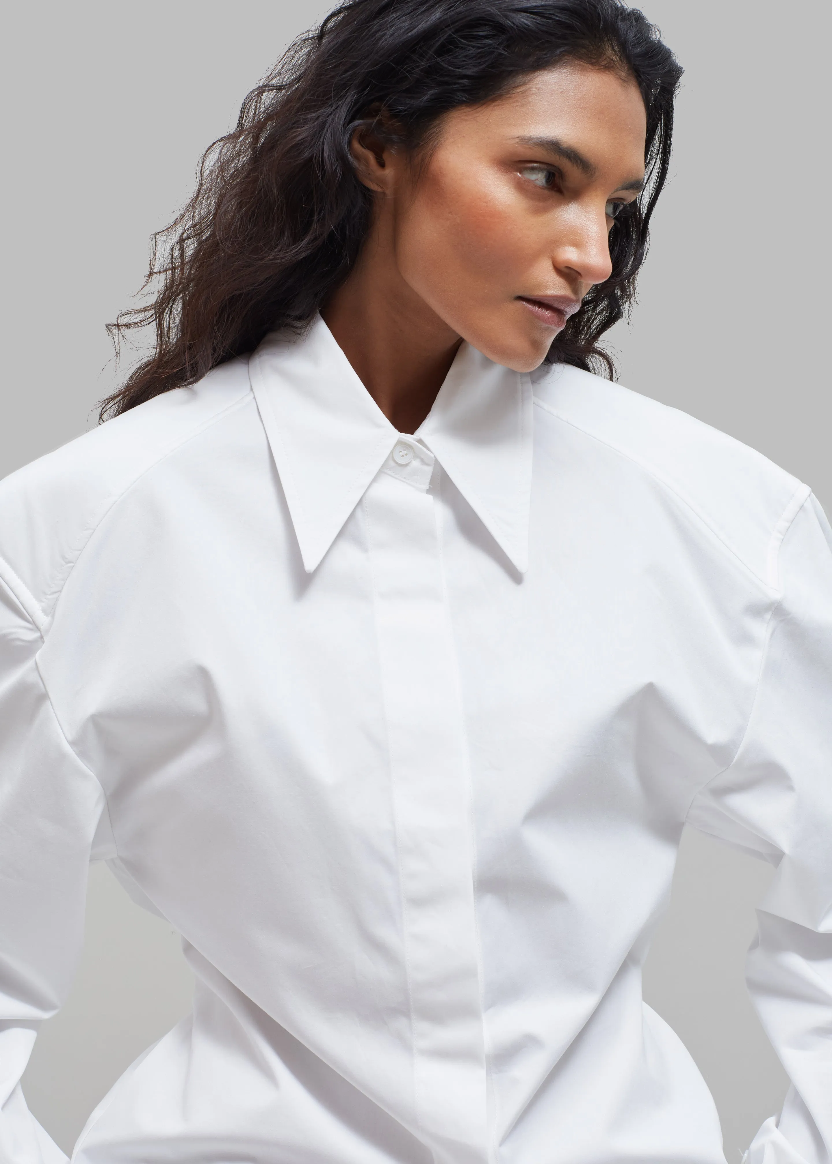 Bec Padded Shirt - White sold by Frankie Shop product image thumbnail 5