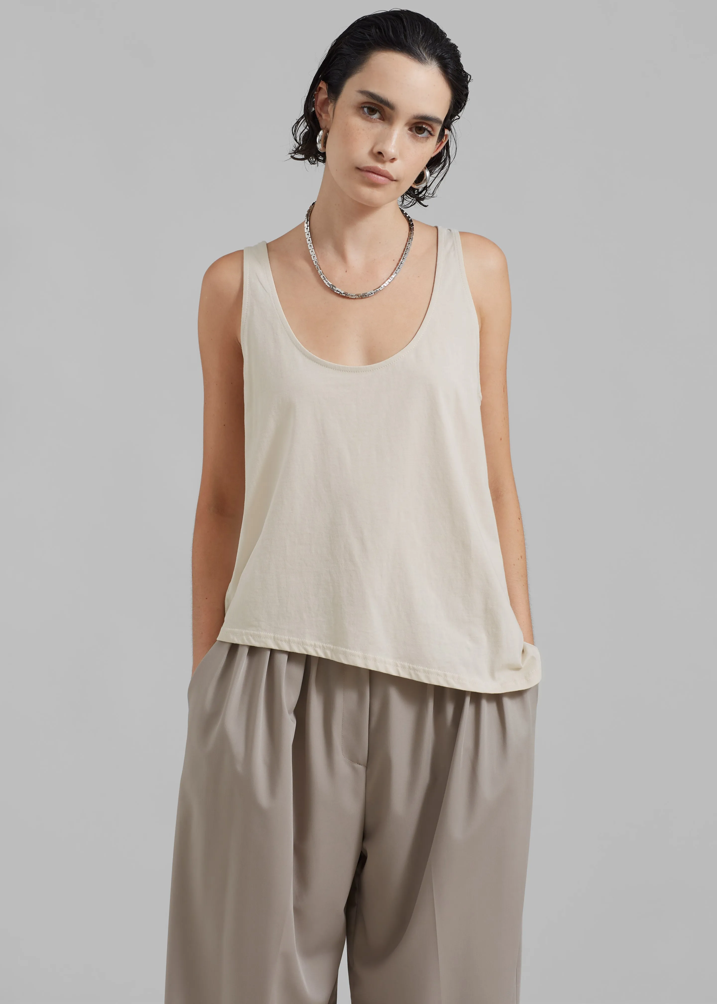 Penelope Tank Top - Beige sold by Frankie Shop product image thumbnail 4