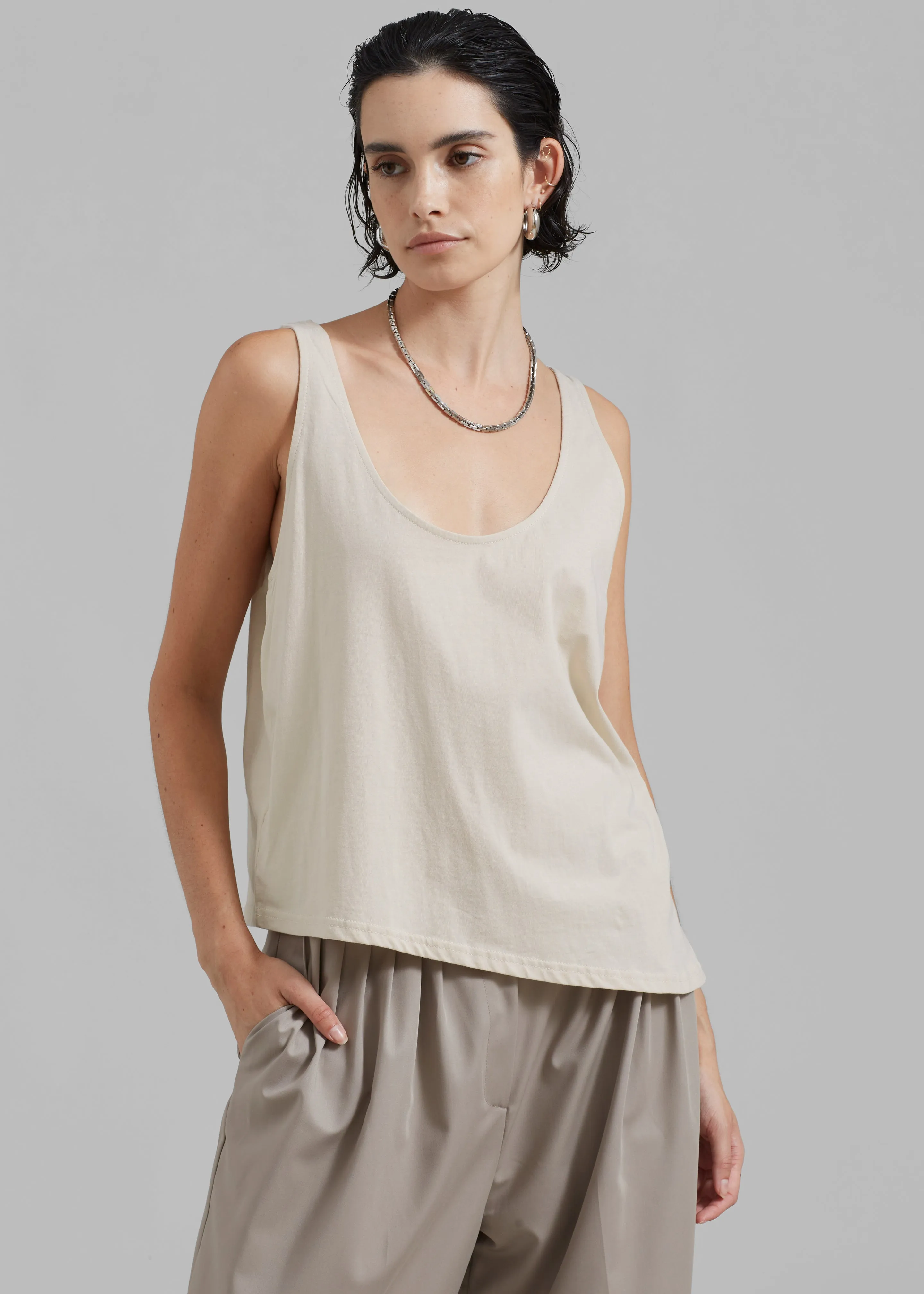 Penelope Tank Top - Beige sold by Frankie Shop