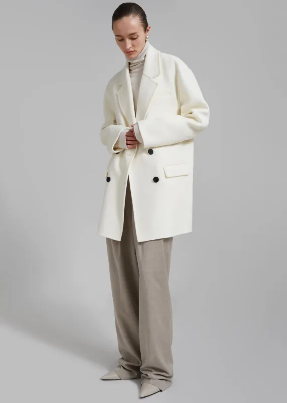 Renata Wool Blazer - Ivory sold by Frankie Shop