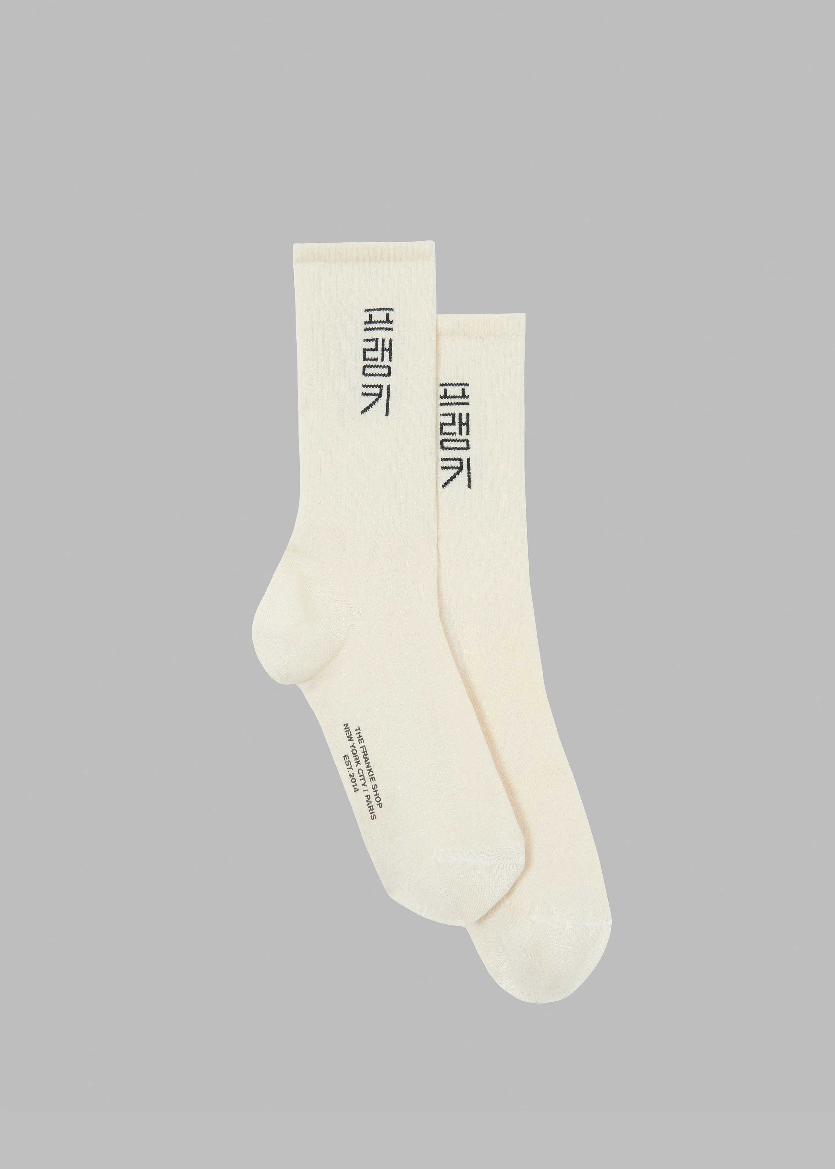 Frankie in Korean Ribbed Socks - Vanilla sold by Frankie Shop product image thumbnail 3