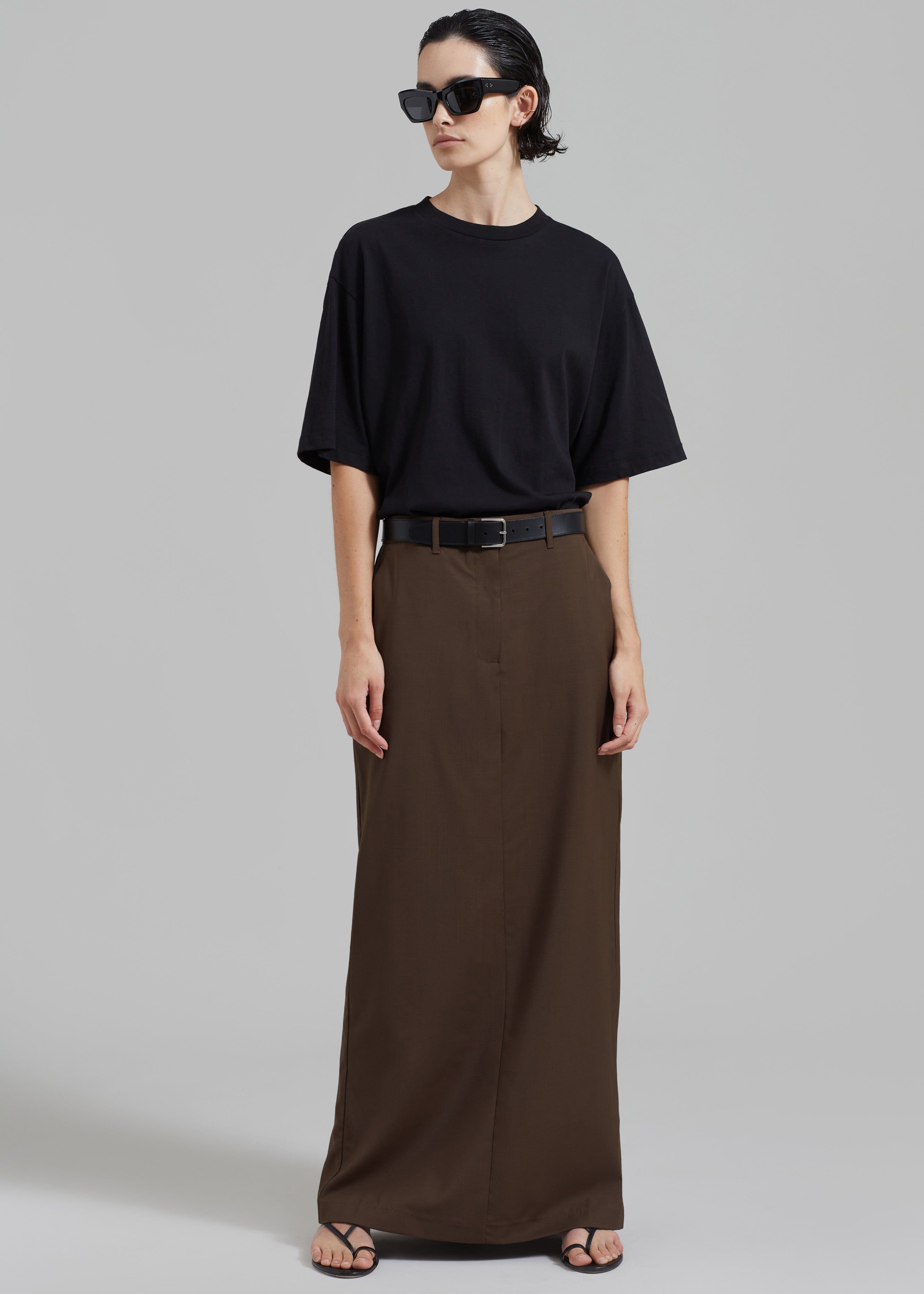 Matteau Relaxed Tailored Skirt - Coffee sold by Frankie Shop product image thumbnail 4