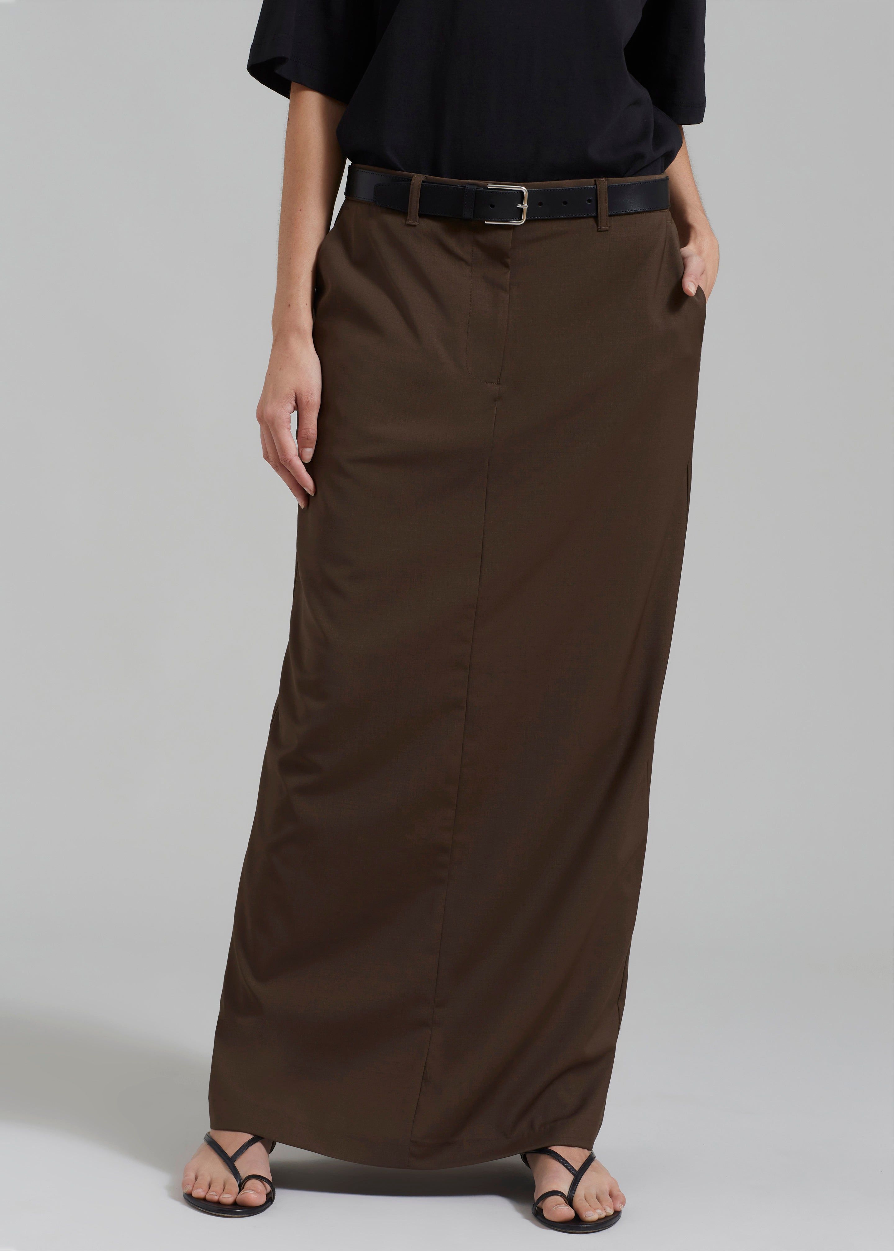 Matteau Relaxed Tailored Skirt - Coffee sold by Frankie Shop product image thumbnail 2