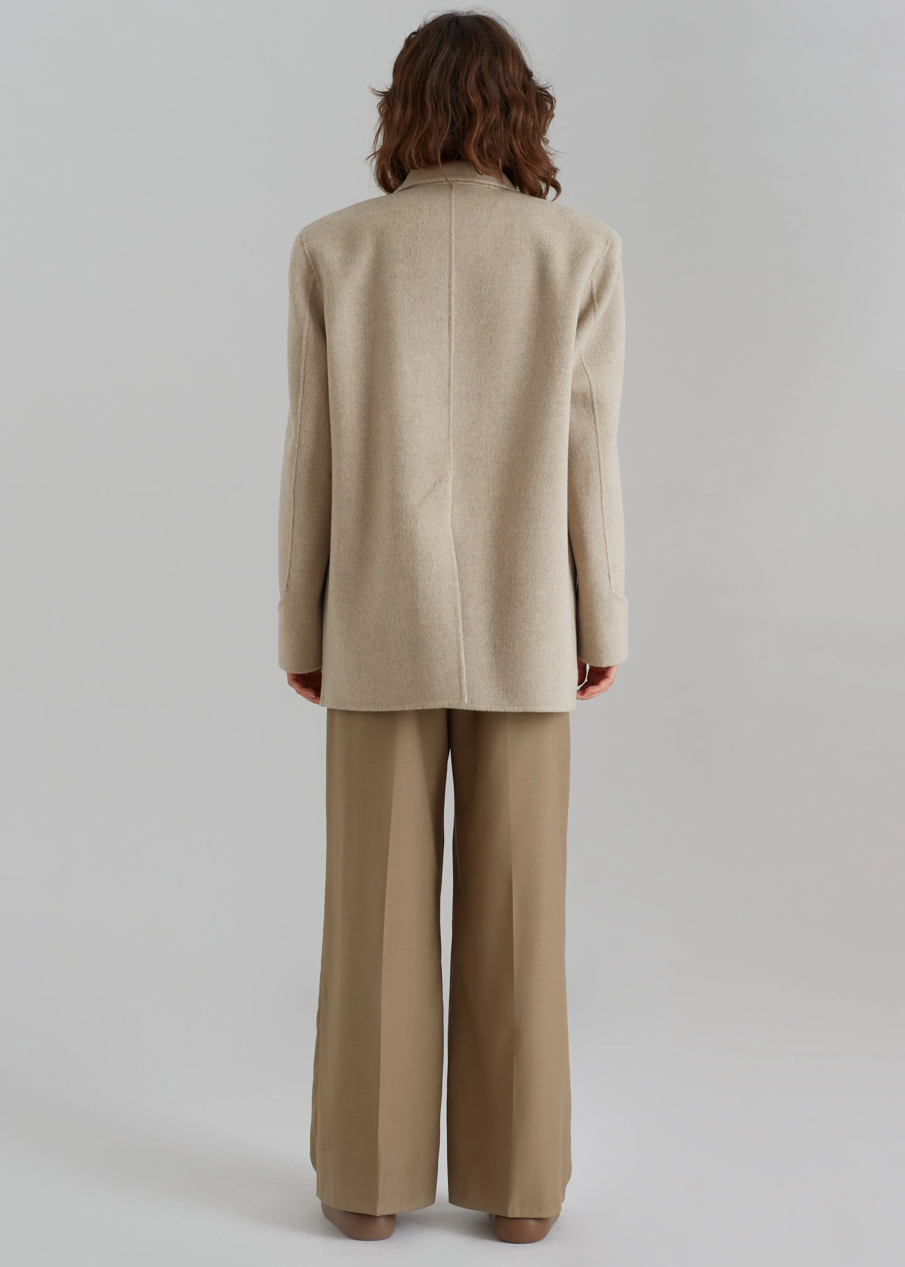 Kian Wool Blazer - Beige sold by Frankie Shop product image thumbnail 5