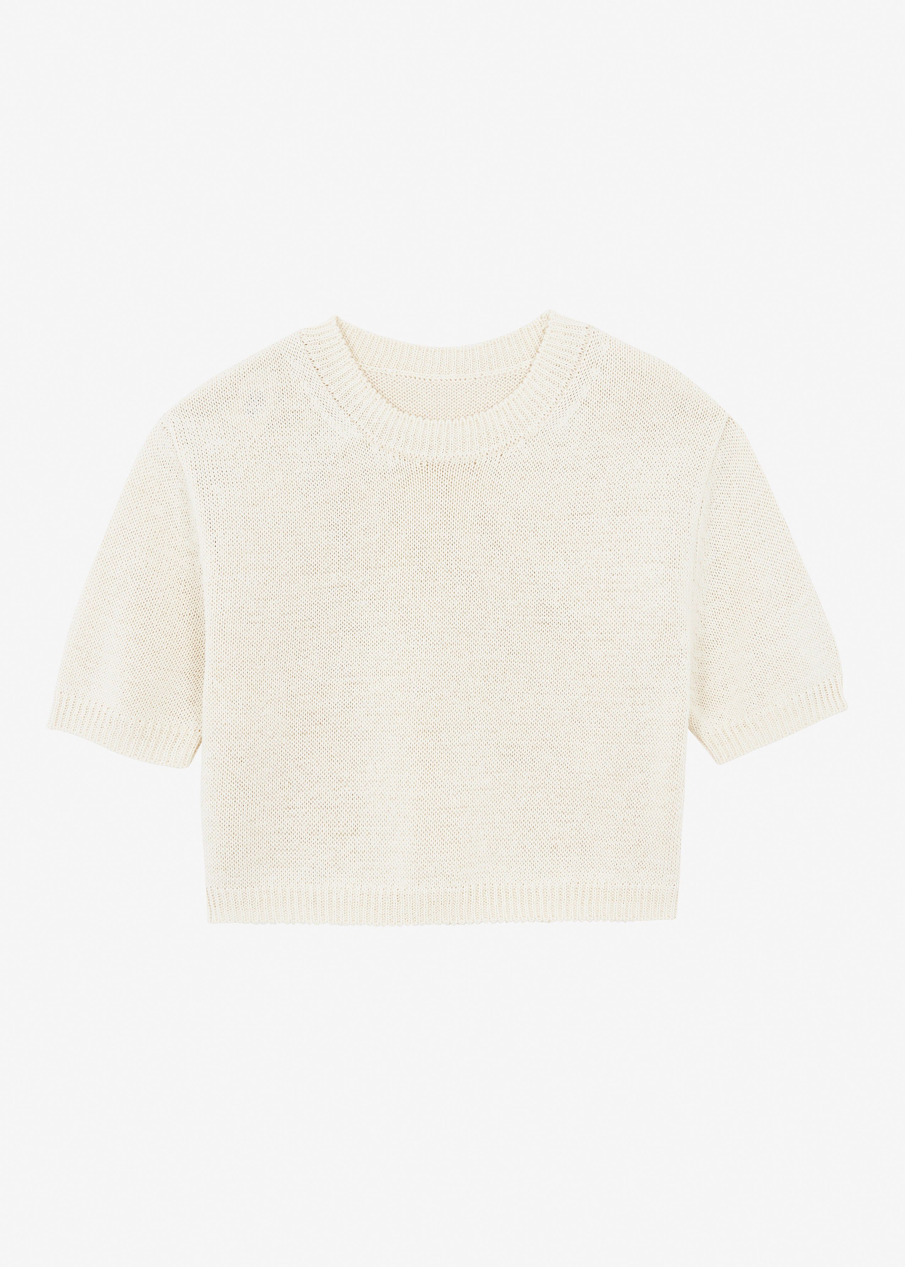 Holly Cropped Knit Top - Cream sold by Frankie Shop product image thumbnail 10