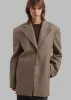 REMAIN Wool Boxy Jacket - Otter sold by Frankie Shop