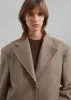 REMAIN Wool Boxy Jacket - Otter sold by Frankie Shop