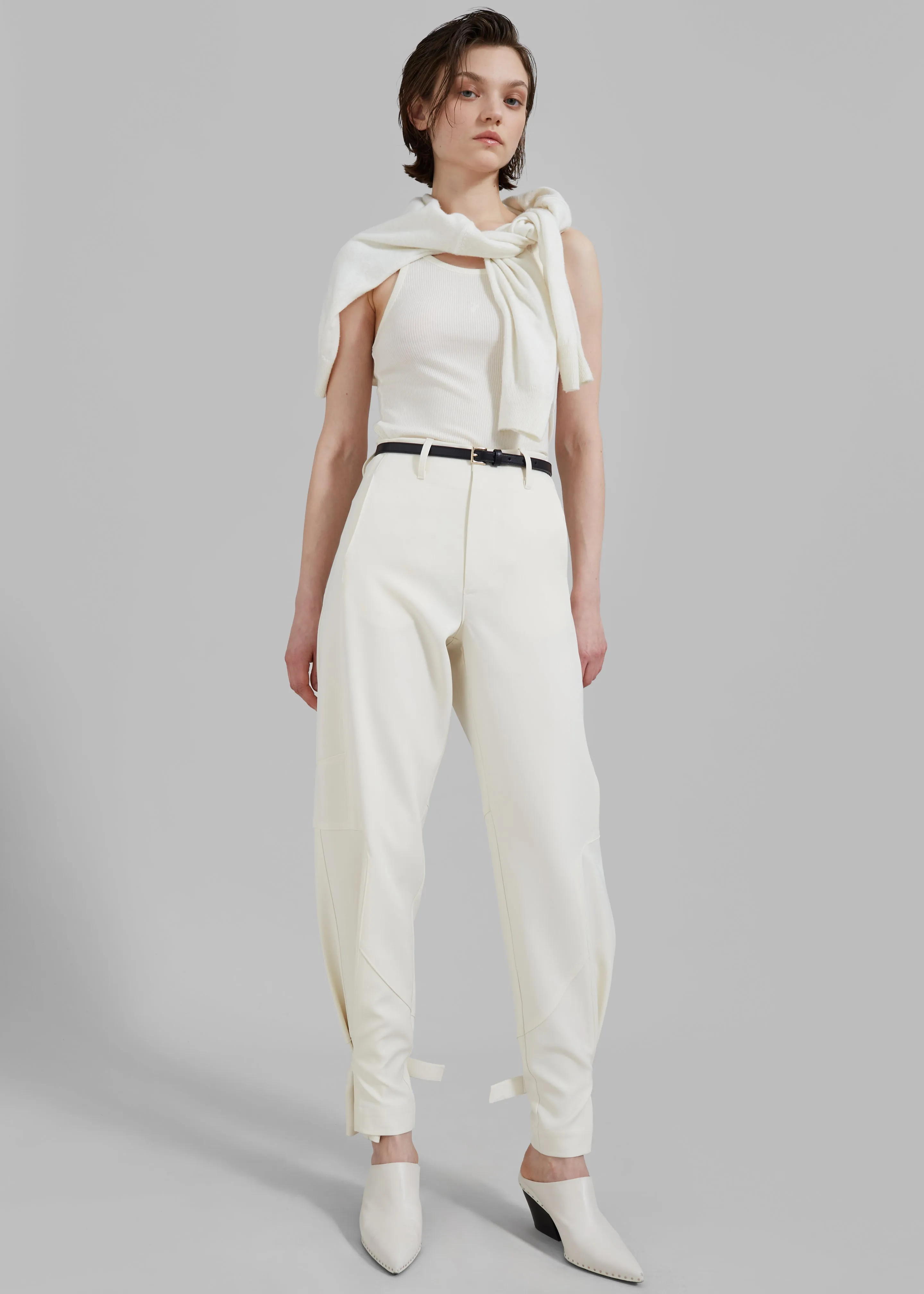 Maylis Trousers - Ivory sold by Frankie Shop product image thumbnail 2