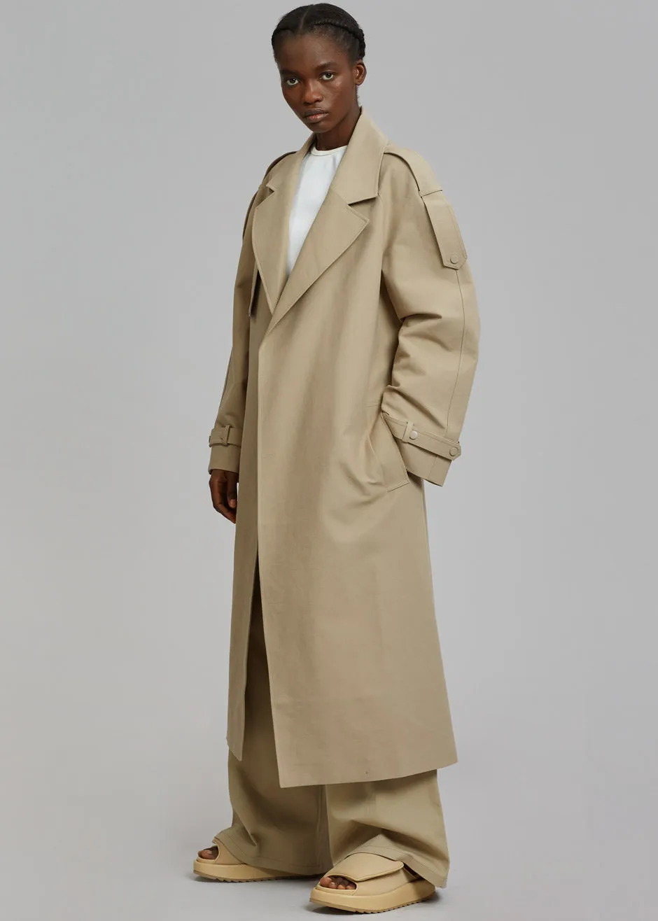 Rhodes Trench Coat - Natural sold by Frankie Shop product image thumbnail 5