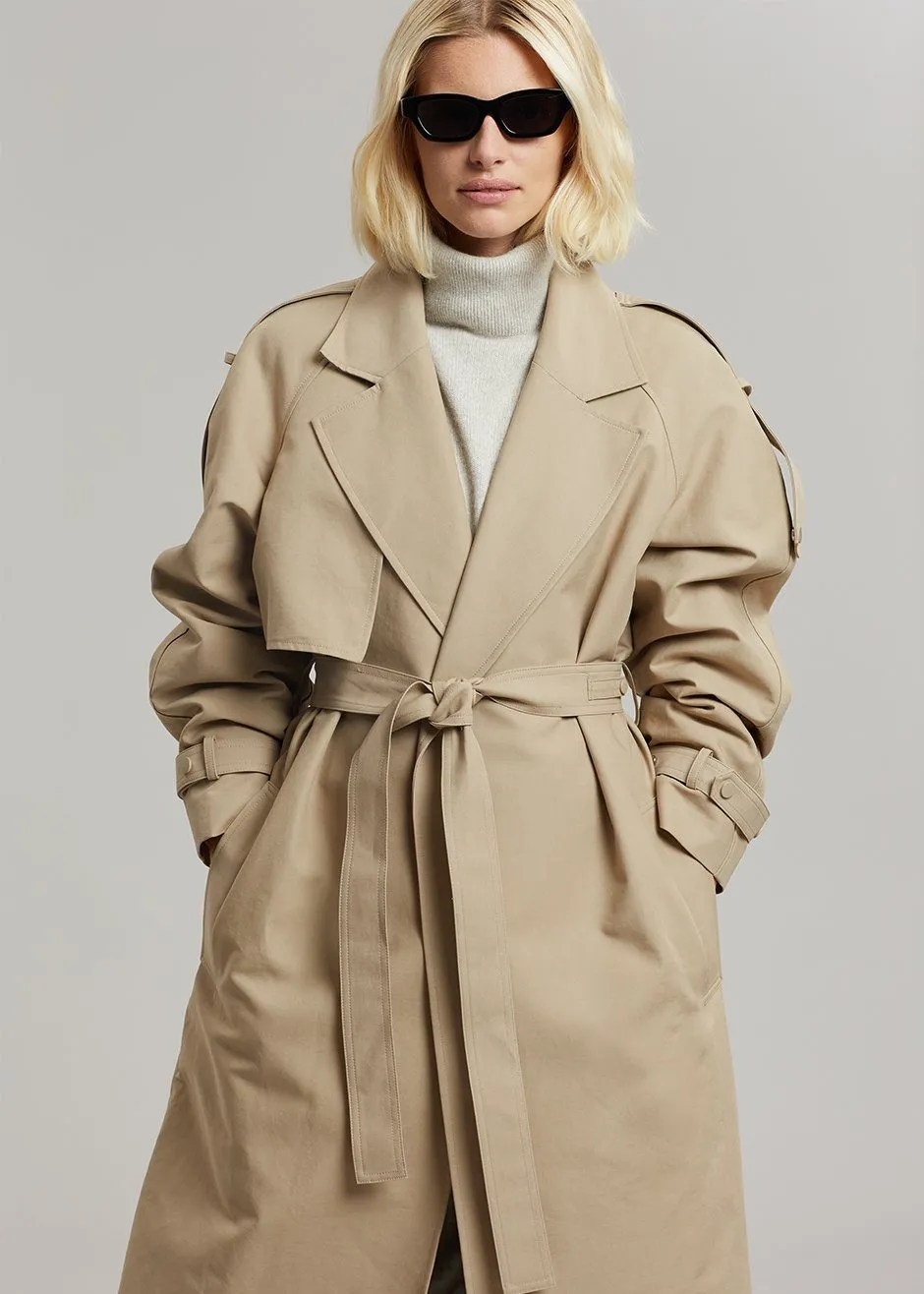 Rhodes Trench Coat - Natural sold by Frankie Shop product image thumbnail 3