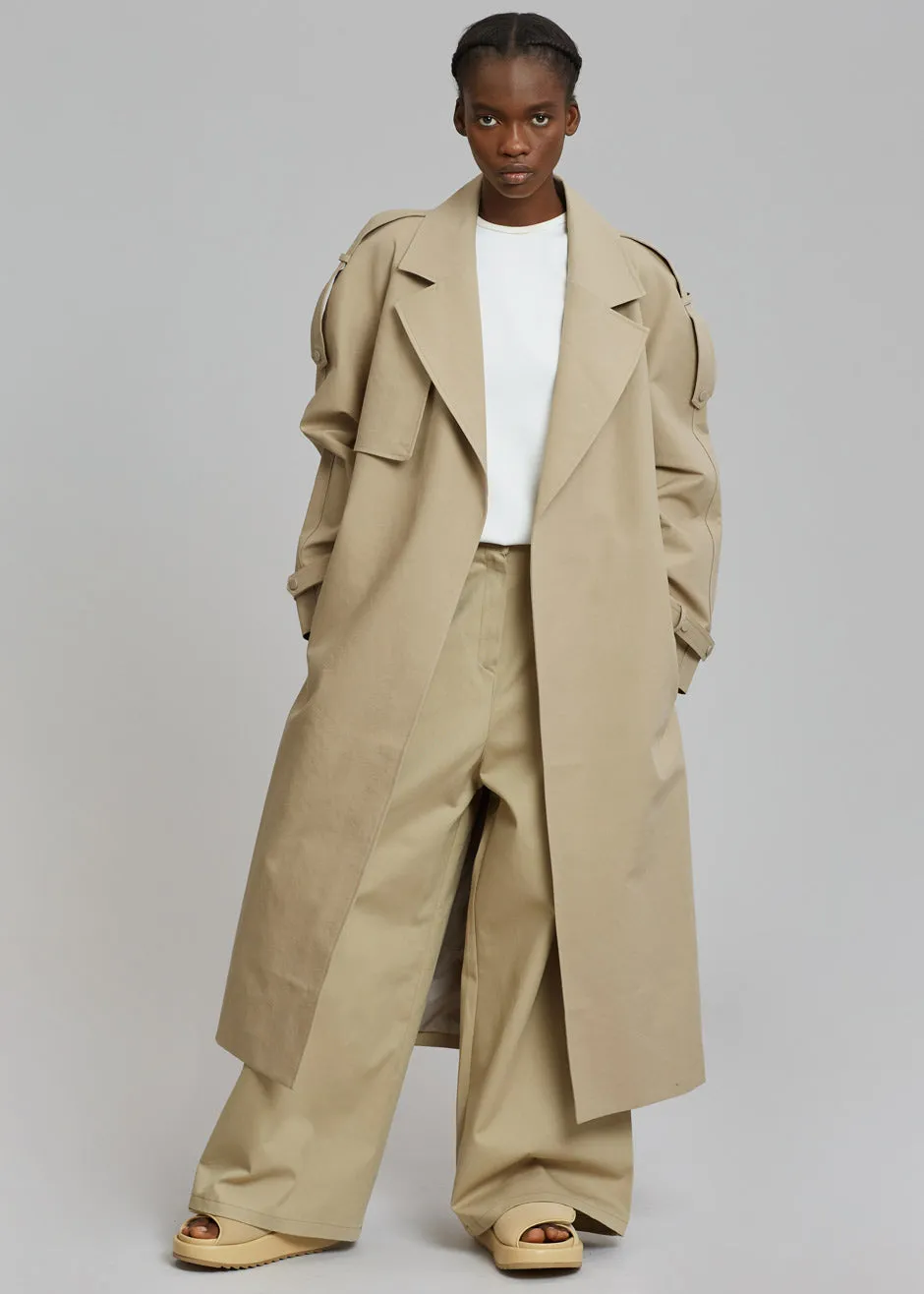Rhodes Trench Coat - Natural sold by Frankie Shop