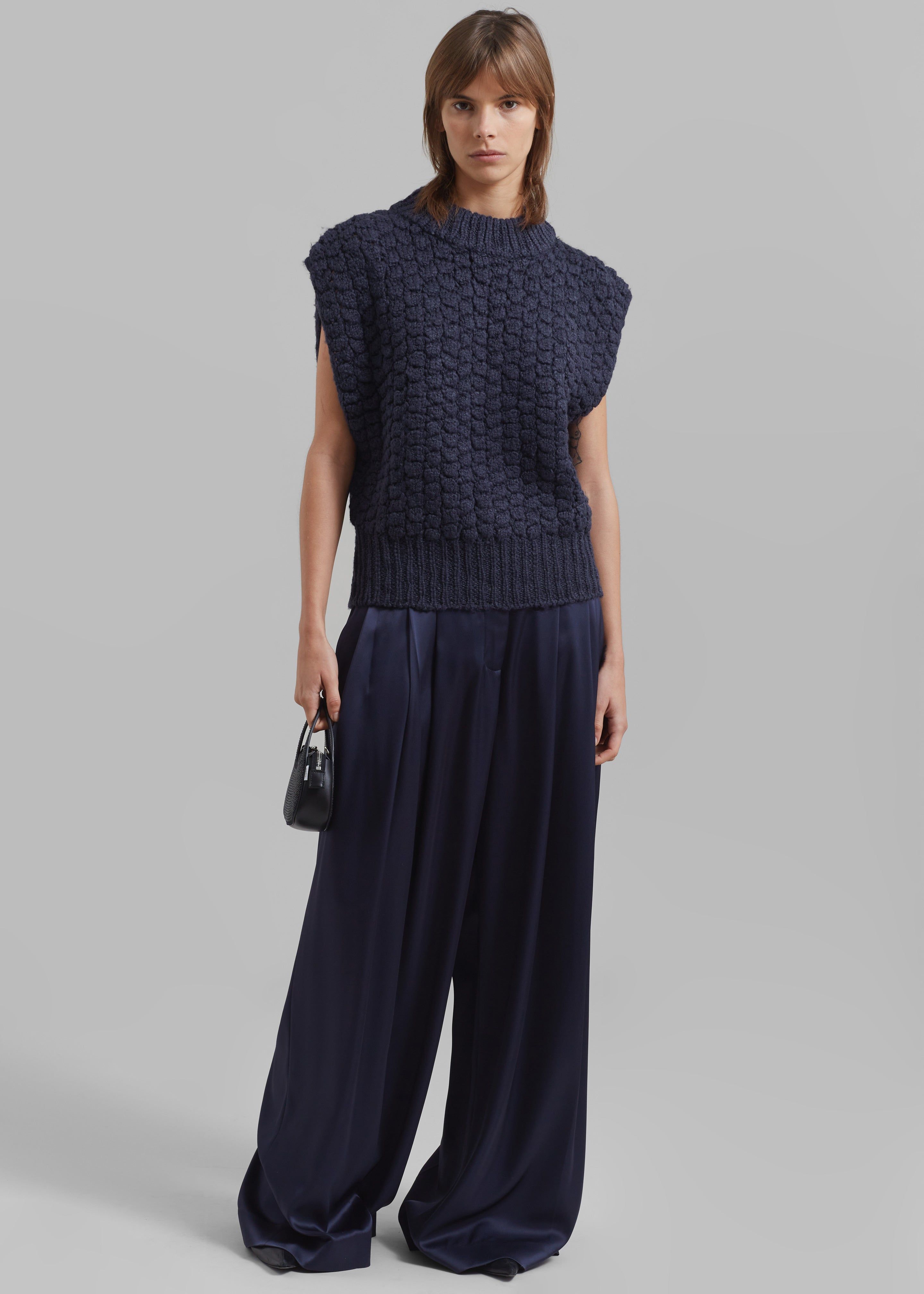 Amomento High Neck Crop Vest - Charcoal sold by Frankie Shop