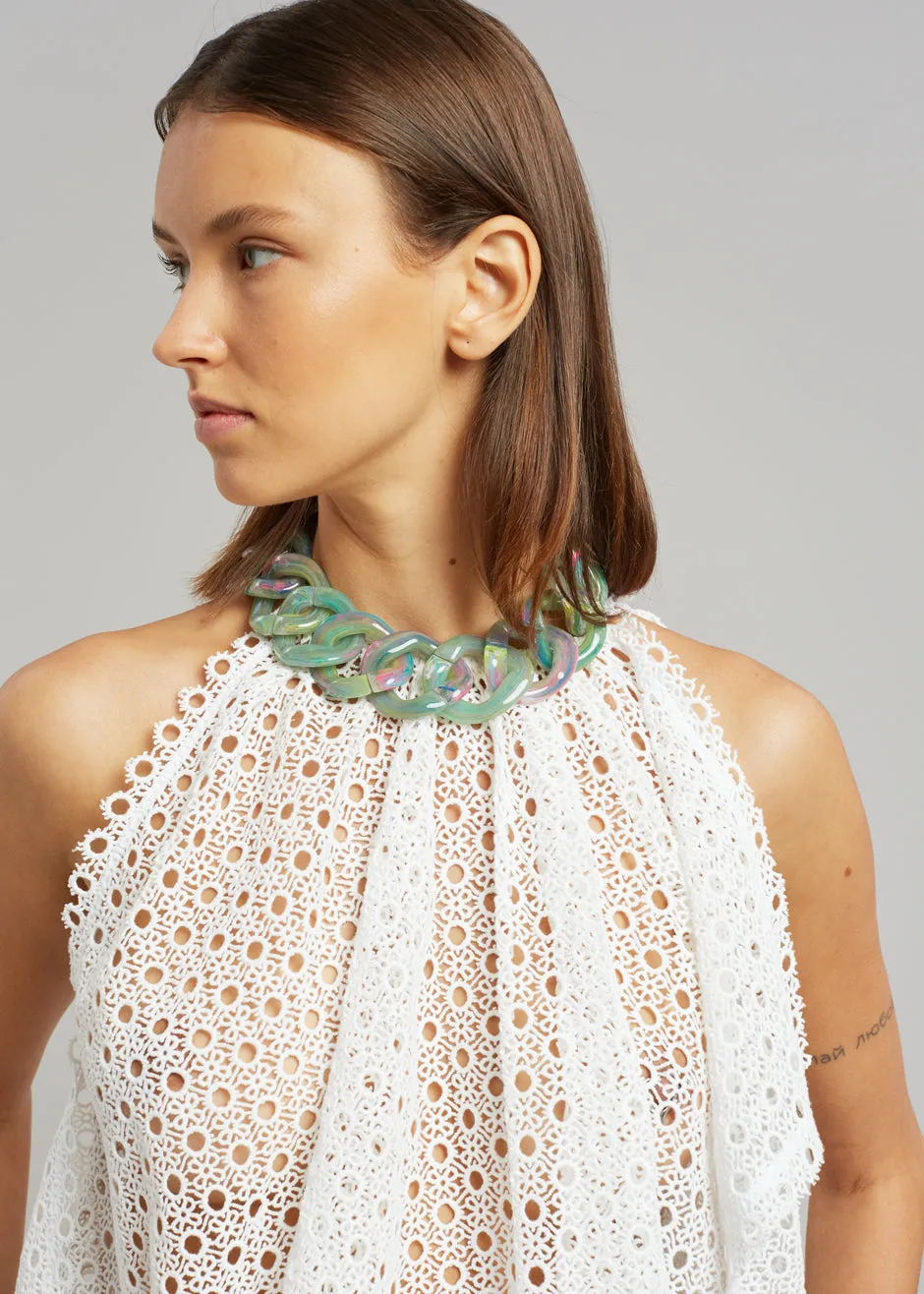 JW Anderson Chain Detail Halter Neck Top - White sold by Frankie Shop product image thumbnail 4