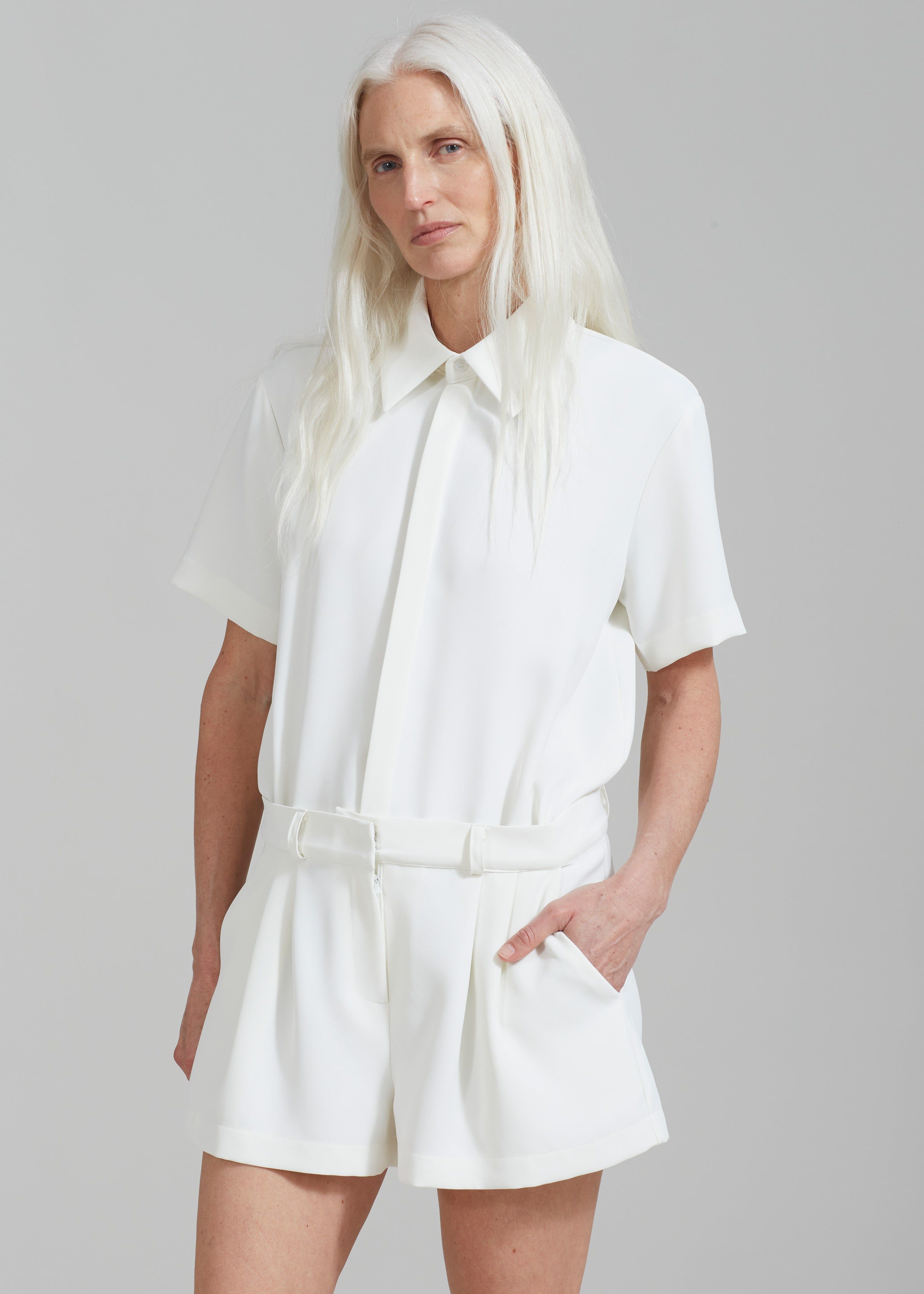 Faith Romper - White sold by Frankie Shop