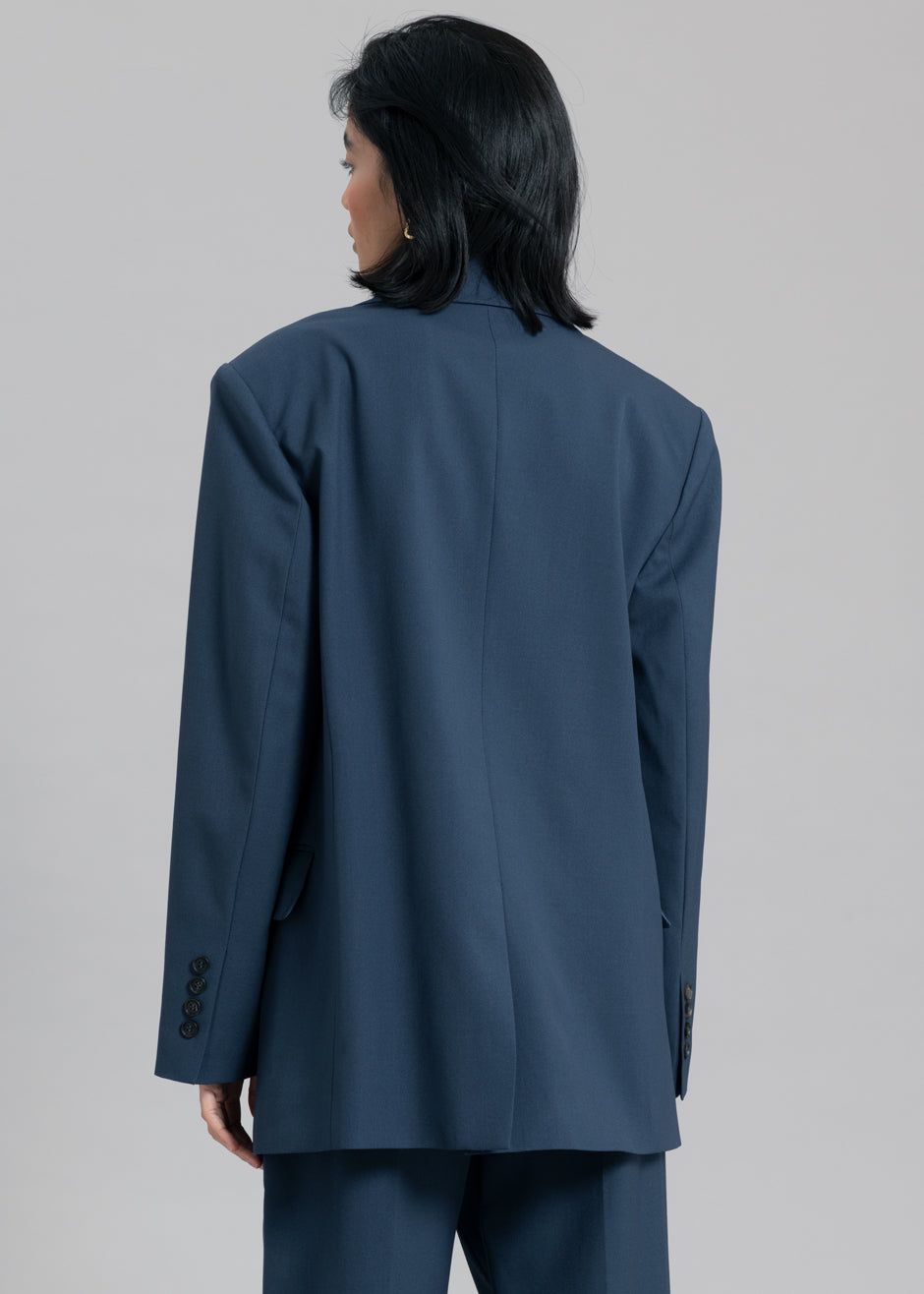 Georgina Wool Blend Blazer - Navy sold by Frankie Shop product image thumbnail 6