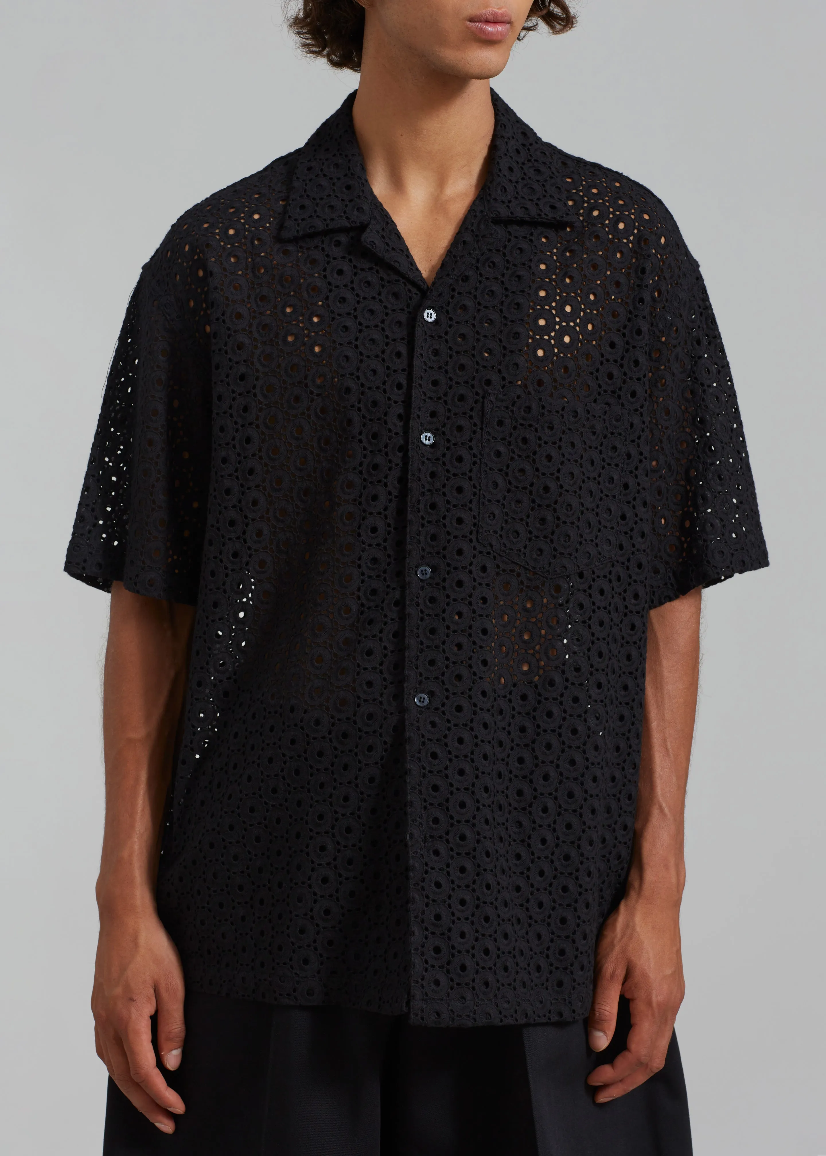 Landon Short Sleeve Shirt - Black sold by Frankie Shop product image thumbnail 2