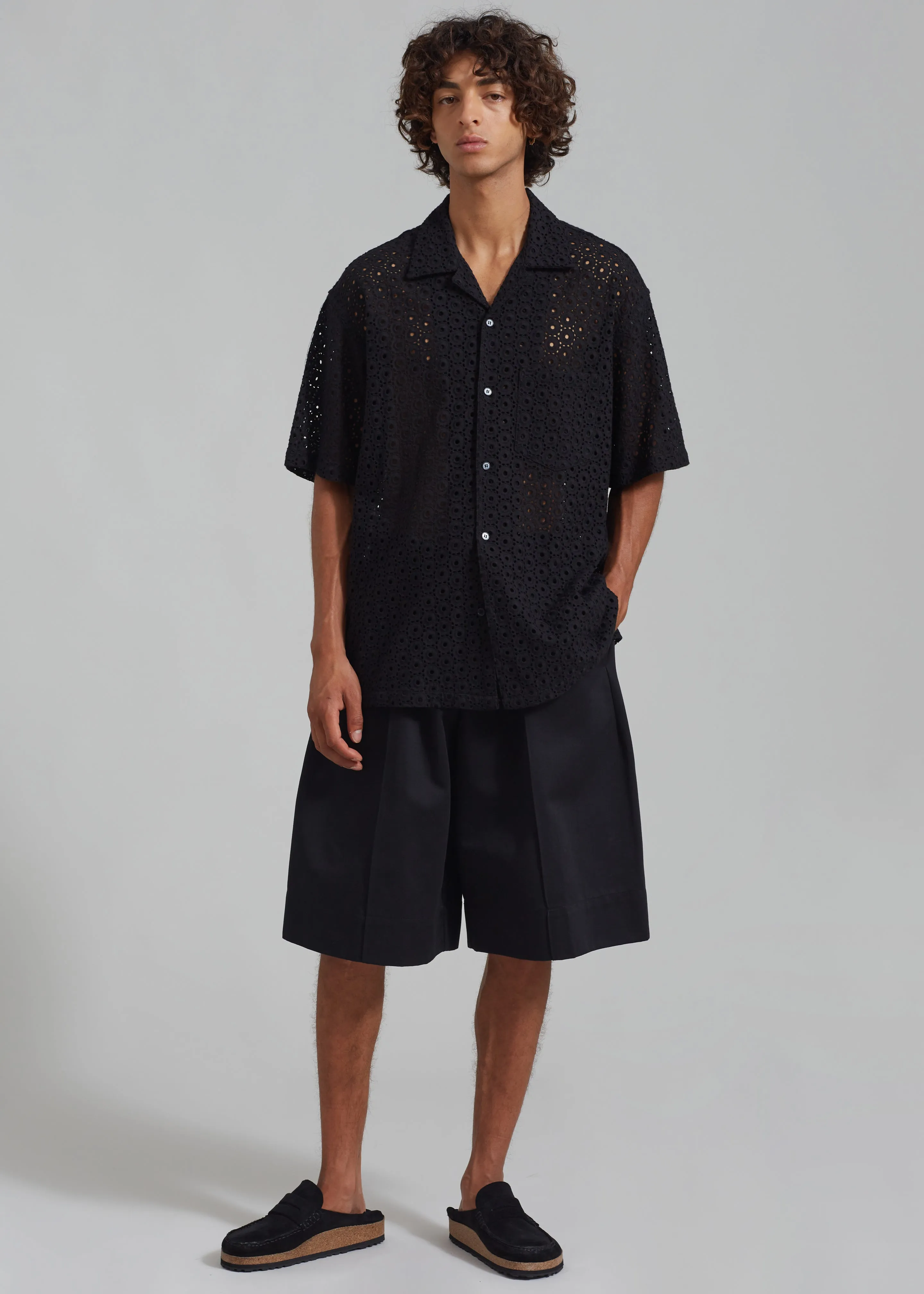 Landon Short Sleeve Shirt - Black sold by Frankie Shop product image thumbnail 5