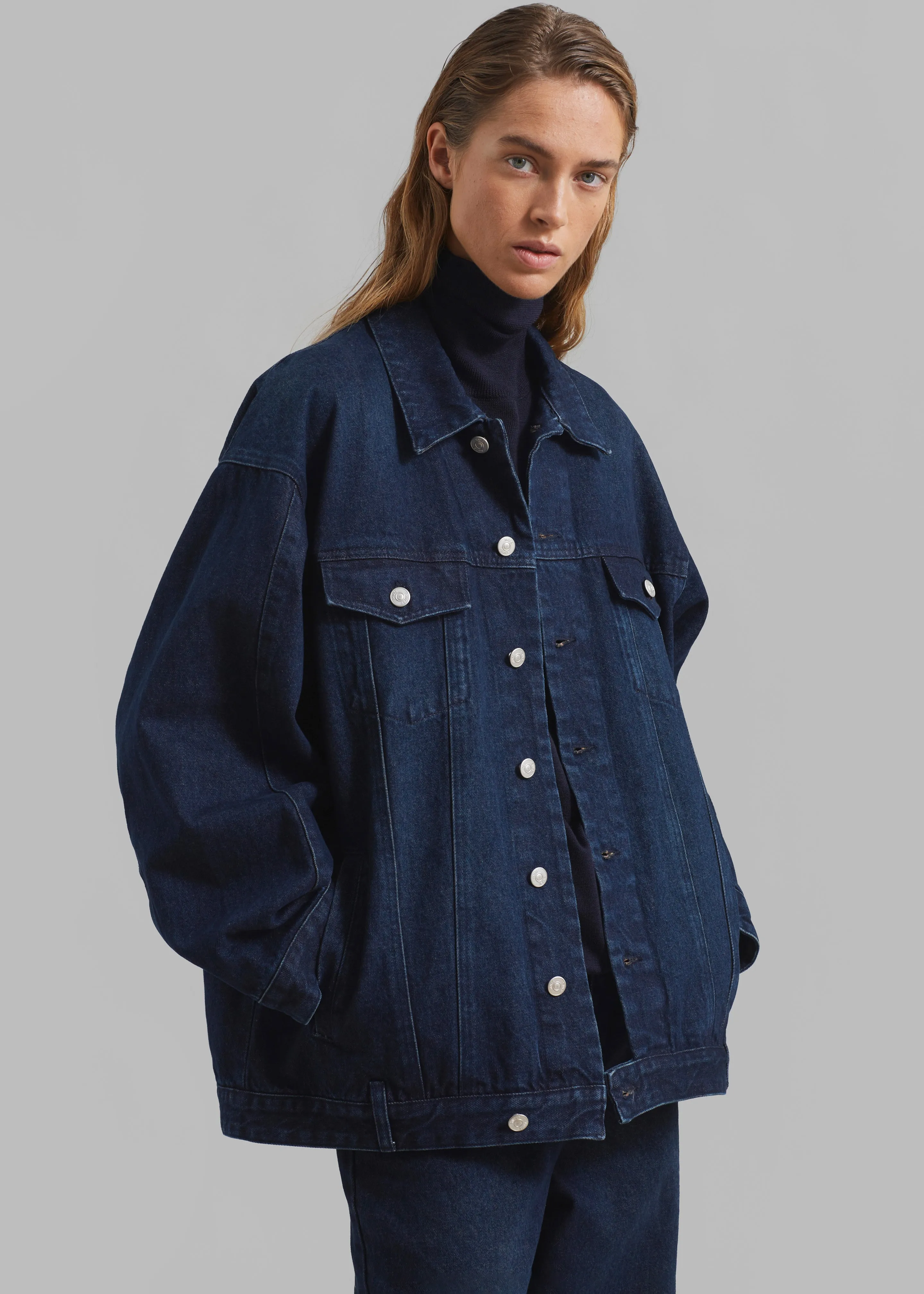 William Denim Jacket - Dark Wash sold by Frankie Shop