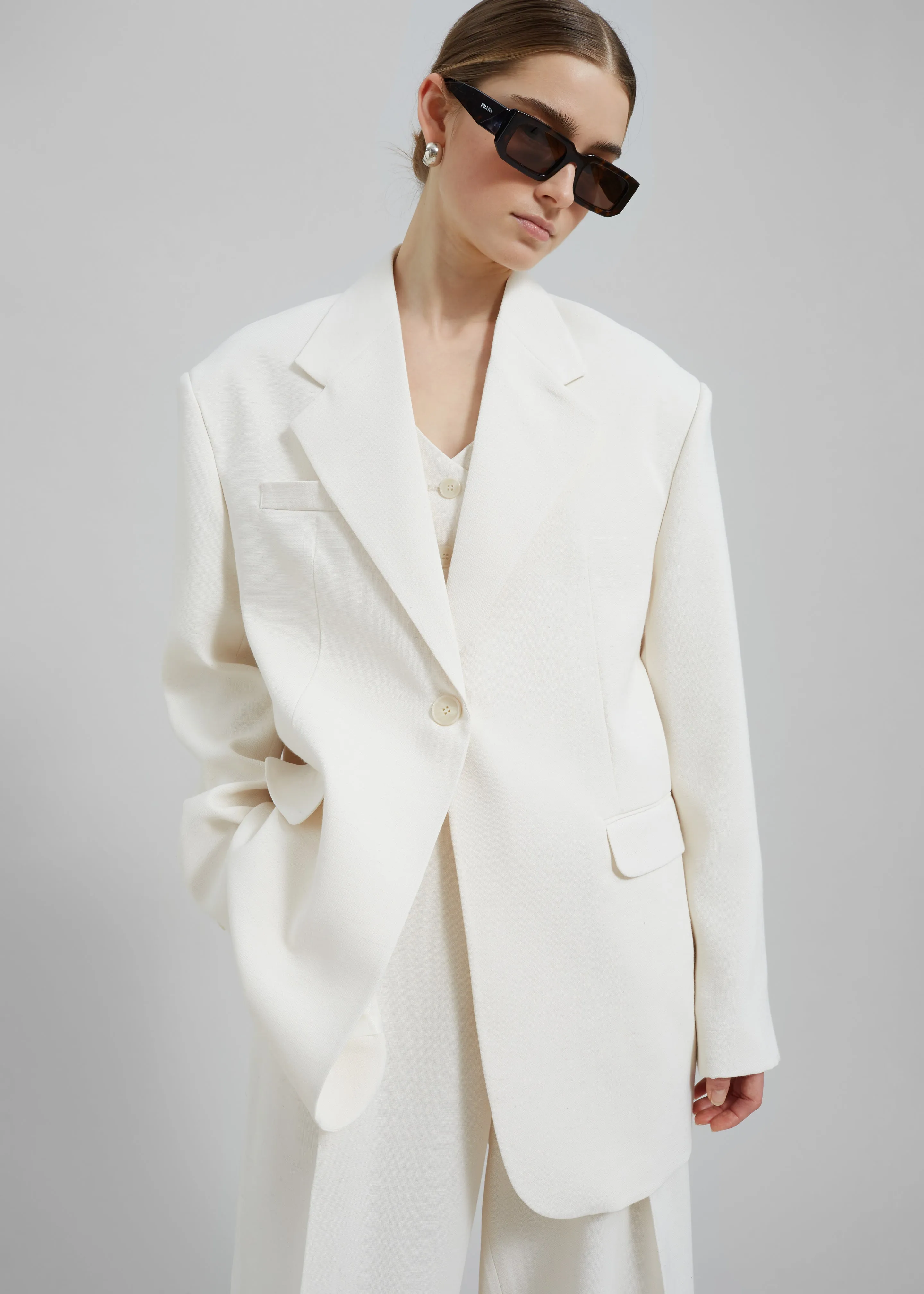 Indio Blazer - Off White sold by Frankie Shop product image thumbnail 3