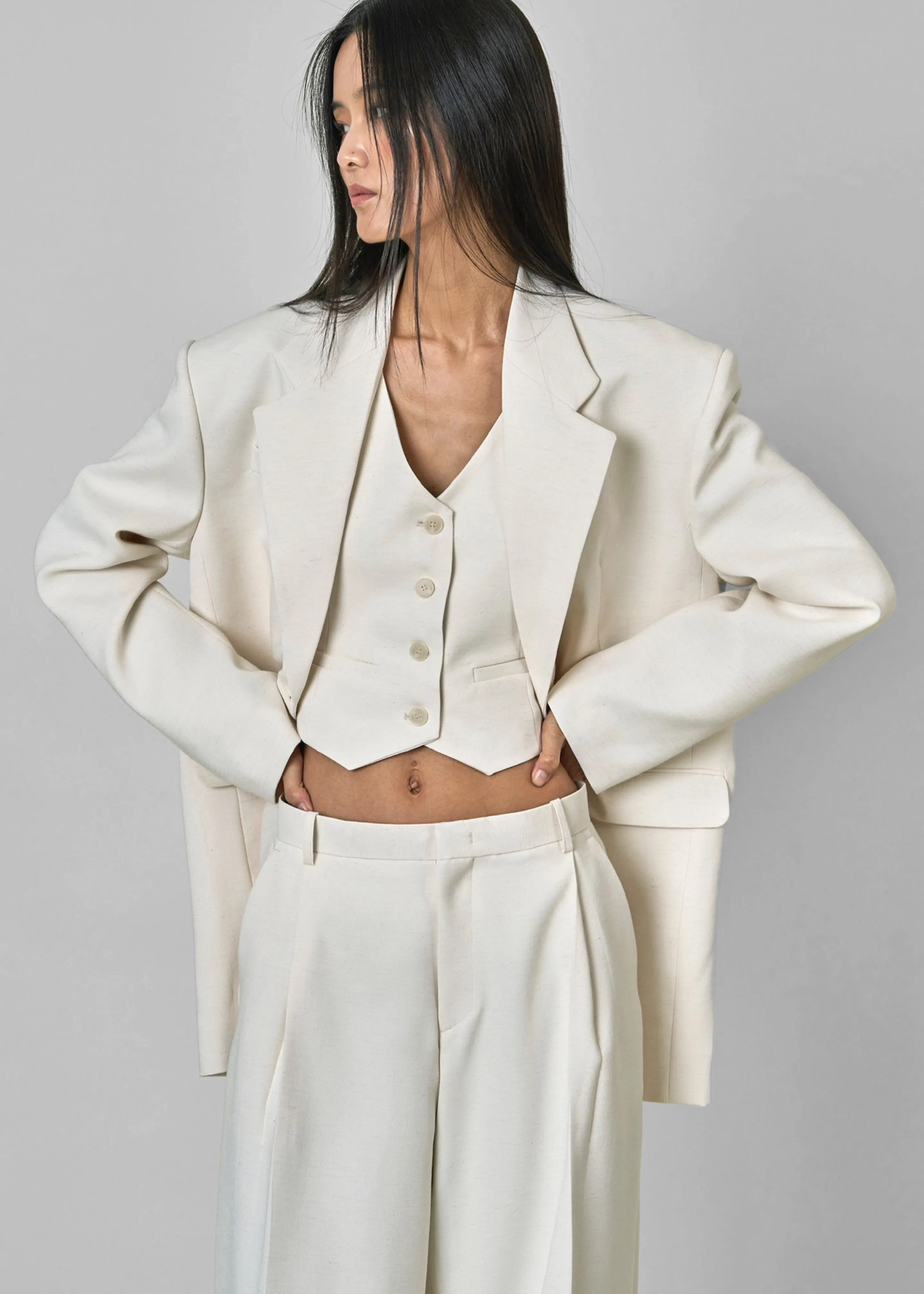 Indio Blazer - Off White sold by Frankie Shop product image thumbnail 5