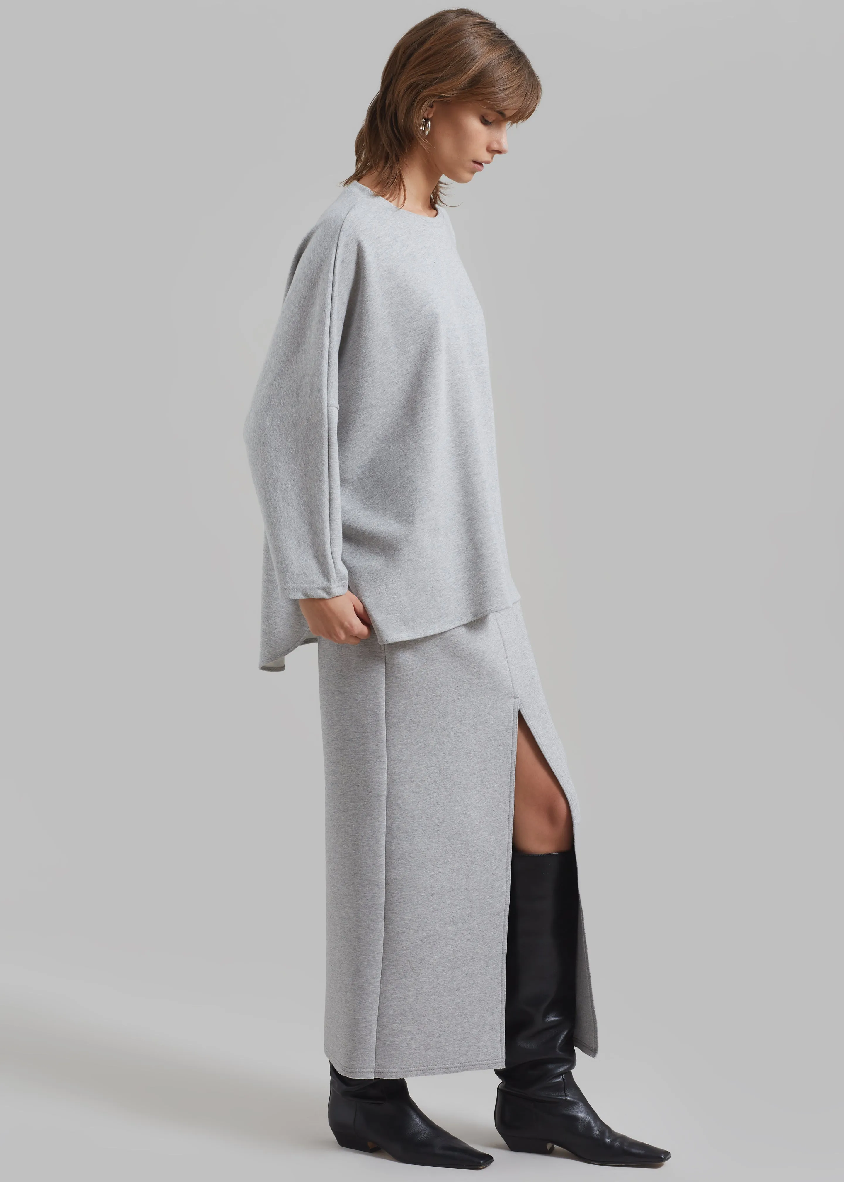 Dana Midi Skirt - Grey sold by Frankie Shop product image thumbnail 4