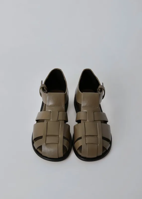 Low Classic Gladiator Sandals - Khaki sold by Frankie Shop