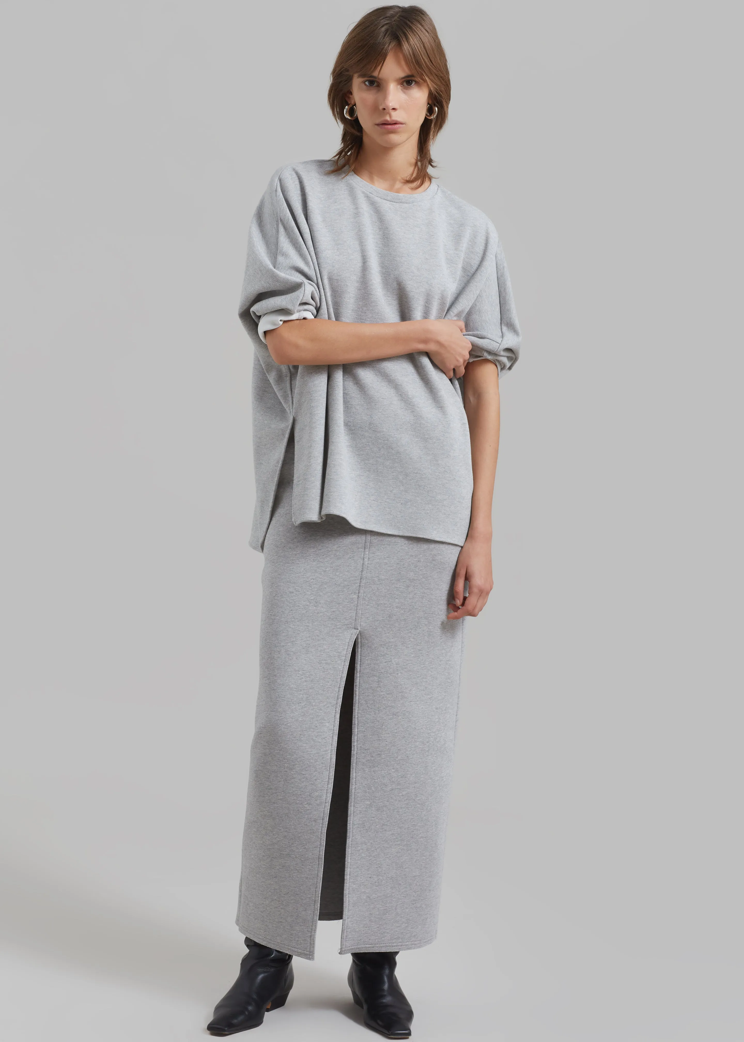 Dana Midi Skirt - Grey sold by Frankie Shop product image thumbnail 5