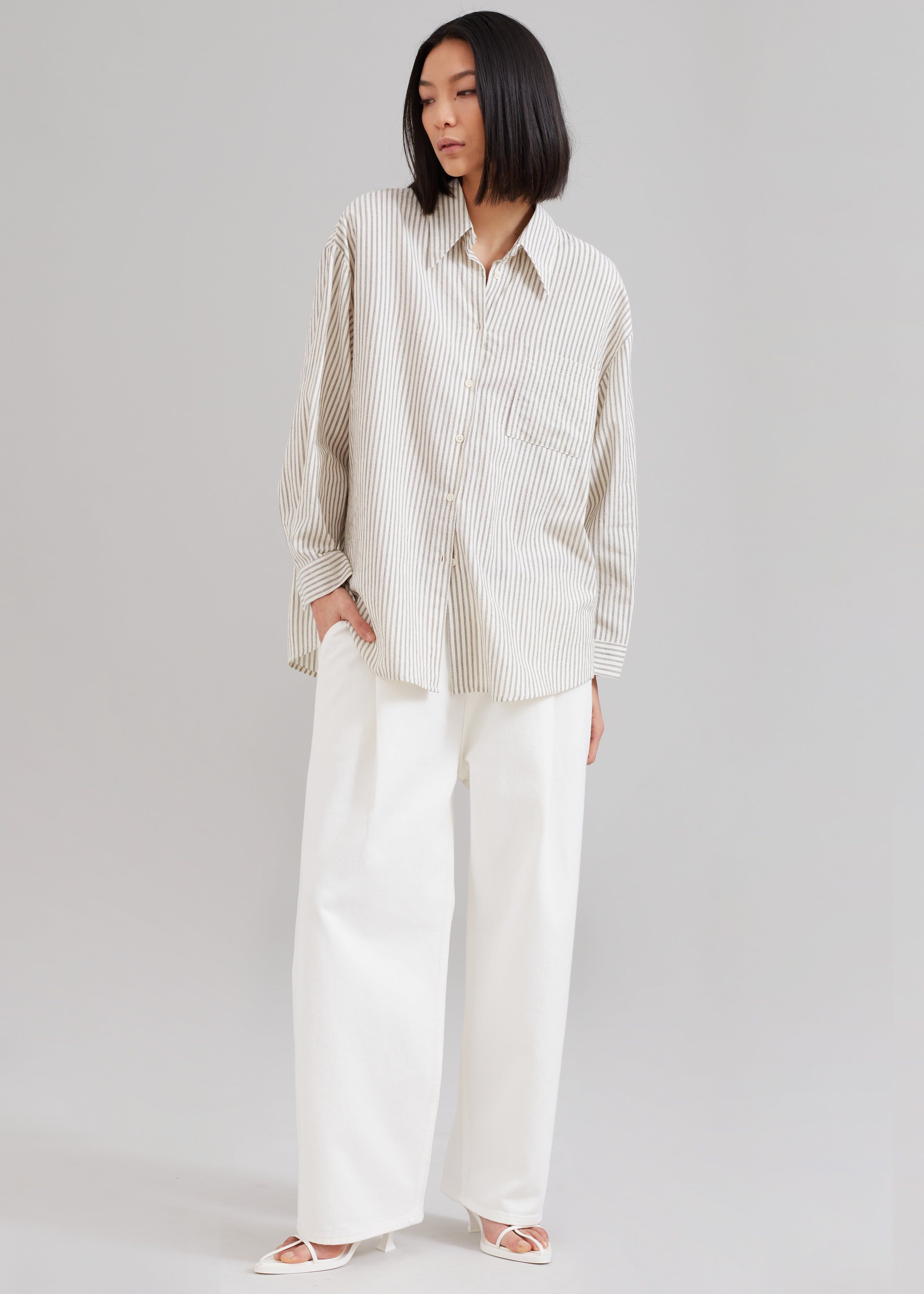 Madelen Shirt - Charcoal Stripe sold by Frankie Shop product image thumbnail 2