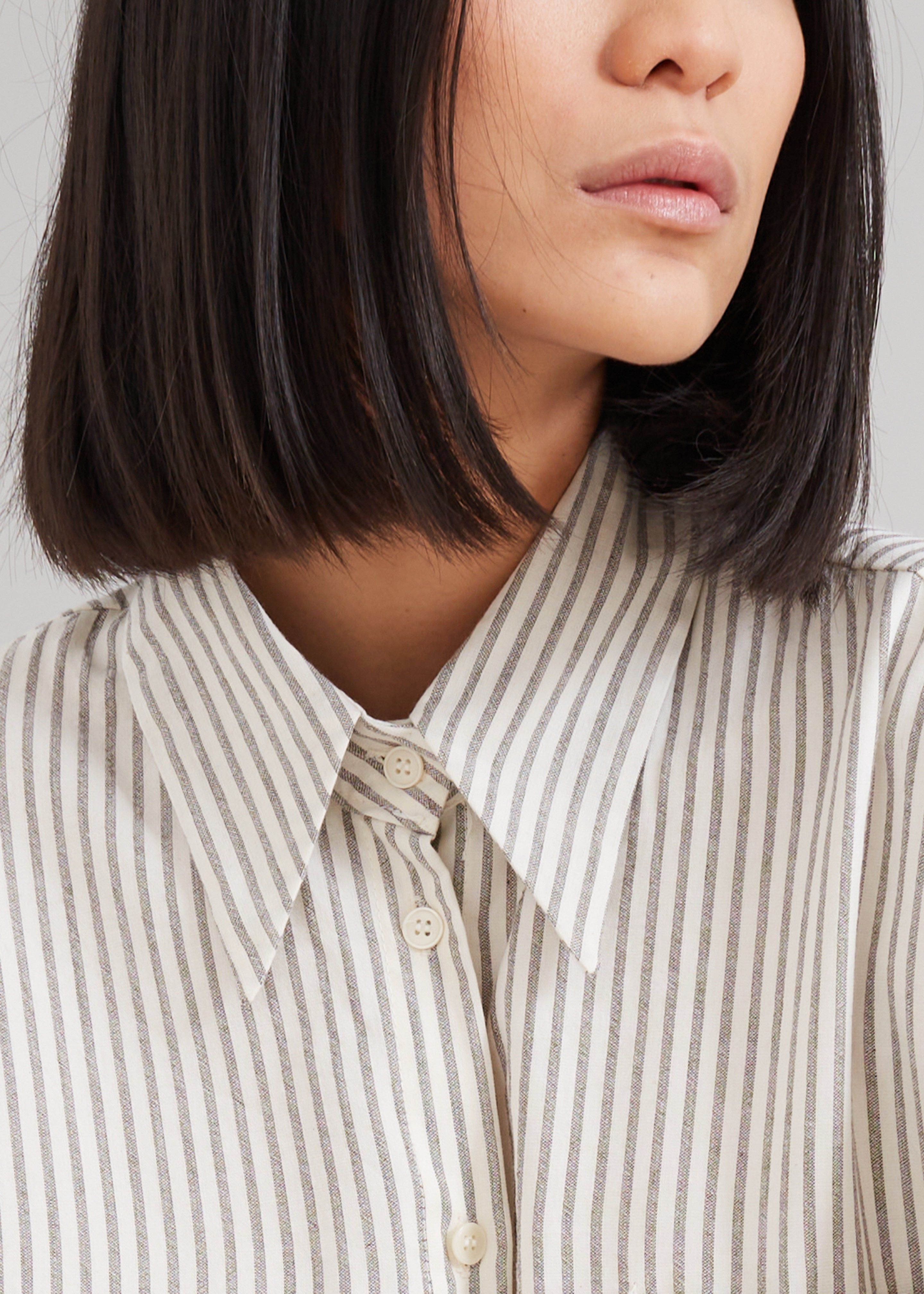 Madelen Shirt - Charcoal Stripe sold by Frankie Shop product image thumbnail 3