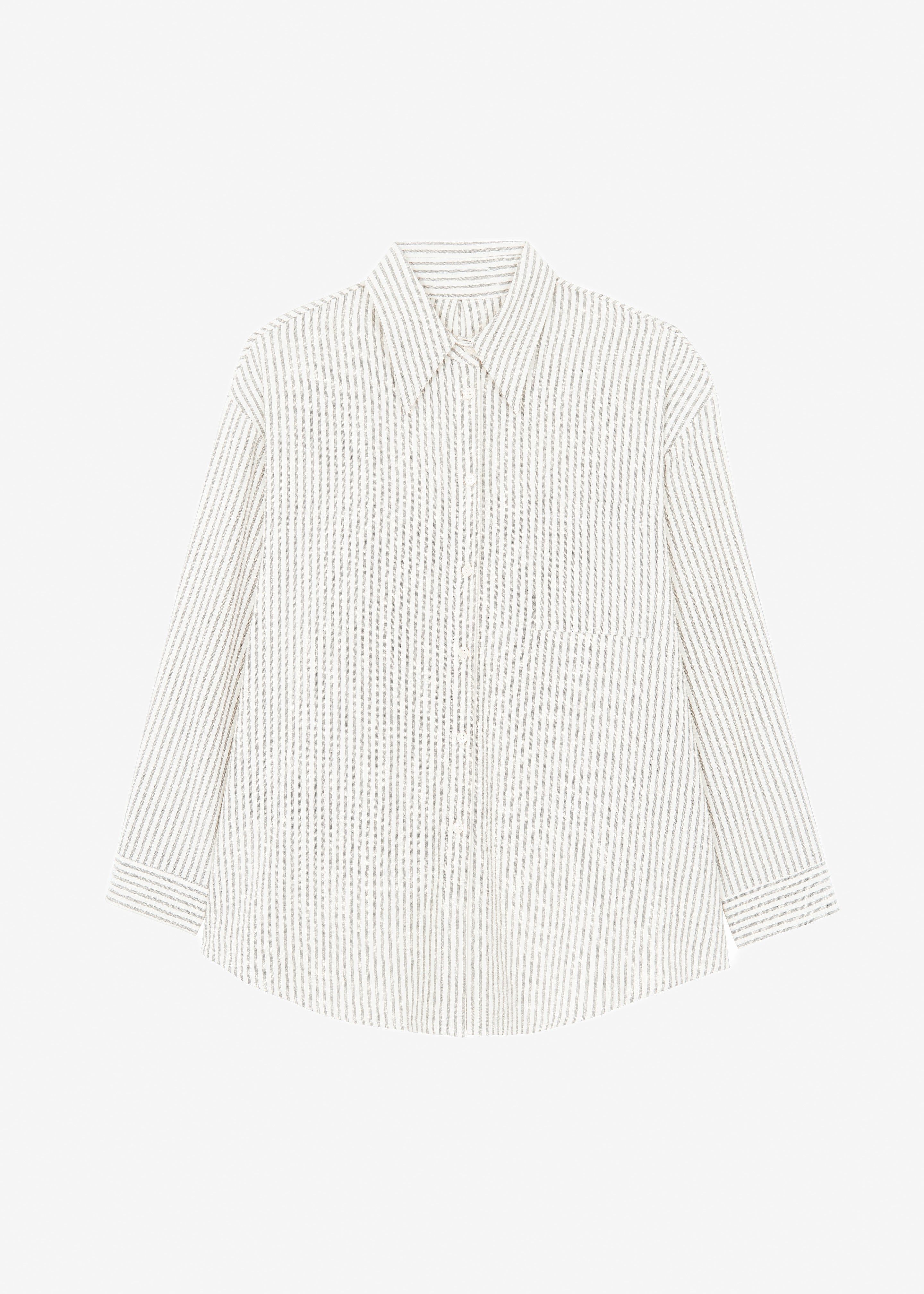 Madelen Shirt - Charcoal Stripe sold by Frankie Shop product image thumbnail 10