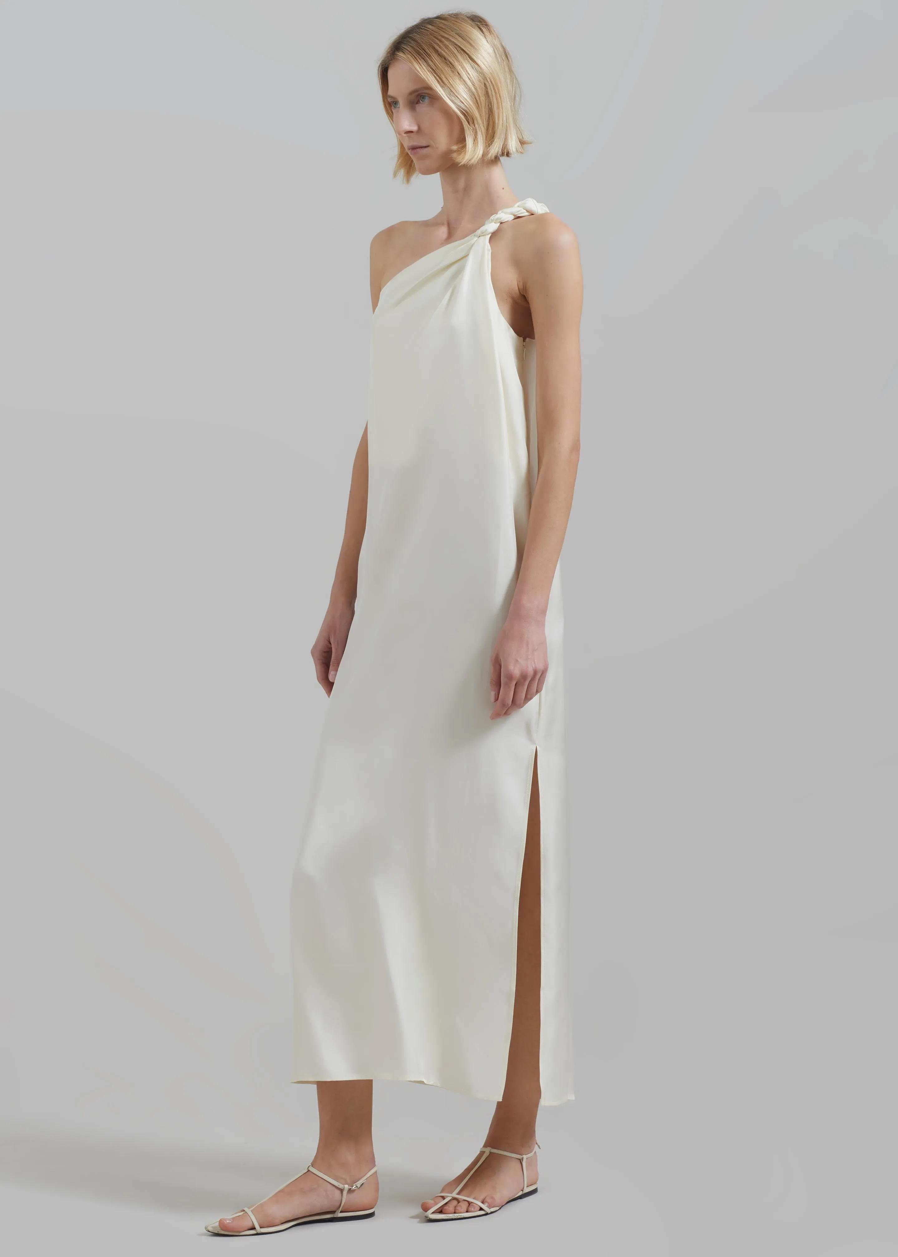 Loulou Studio Adela Dress - Soft Vanilla sold by Frankie Shop product image thumbnail 4