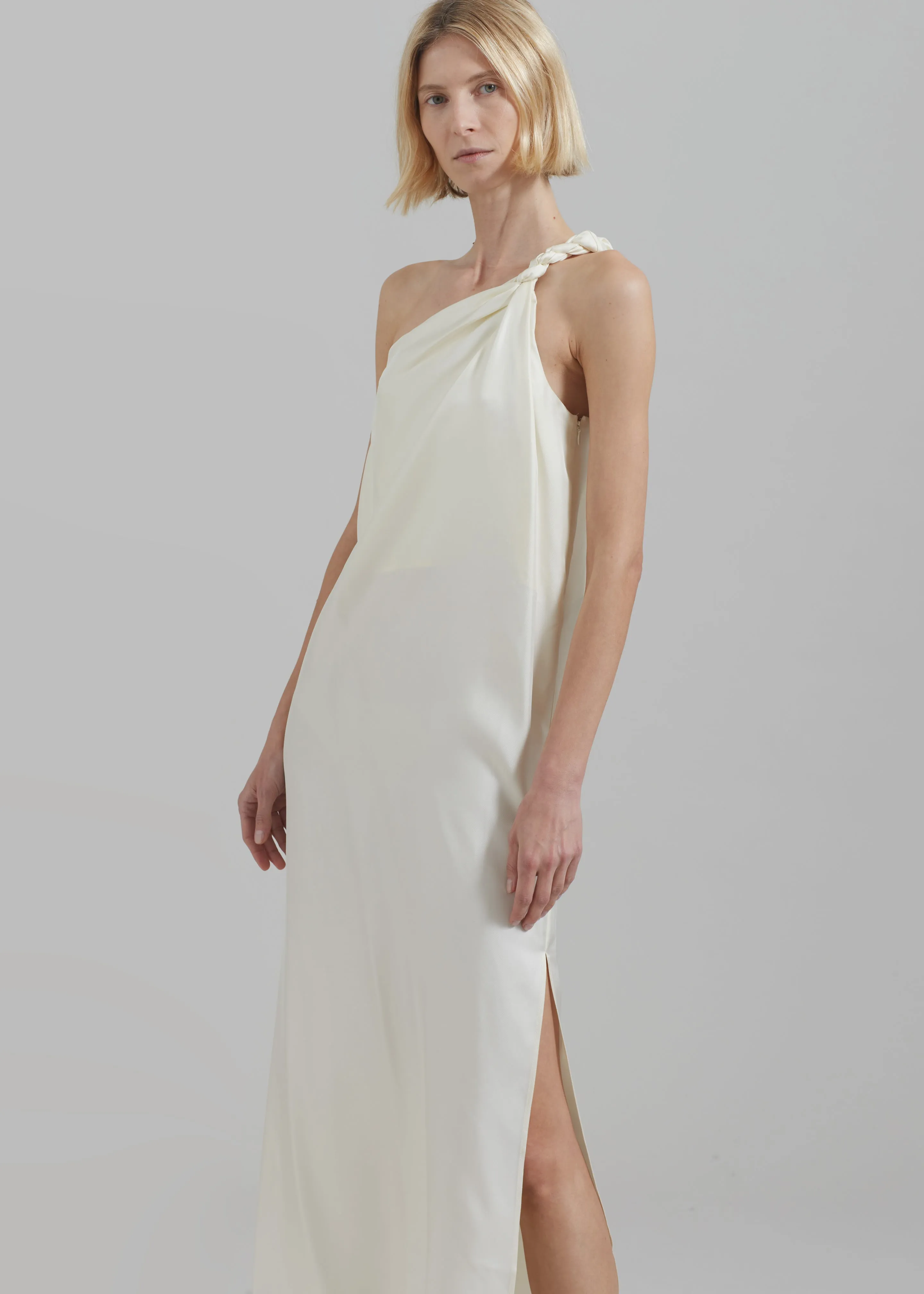 Loulou Studio Adela Dress - Soft Vanilla sold by Frankie Shop product image thumbnail 3