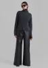 Kira Wide Pants - Black sold by Frankie Shop