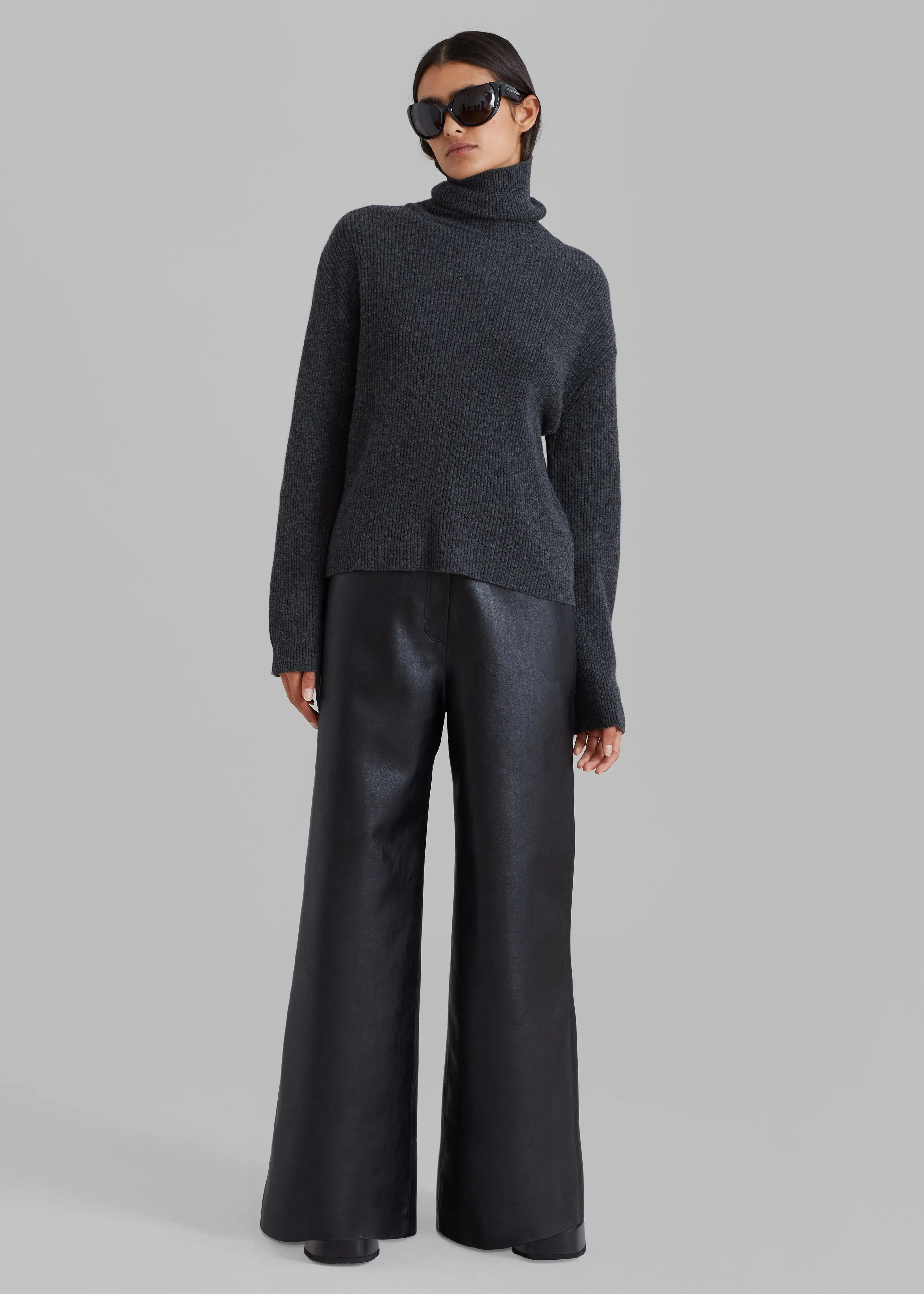 Kira Wide Pants - Black sold by Frankie Shop product image thumbnail 2