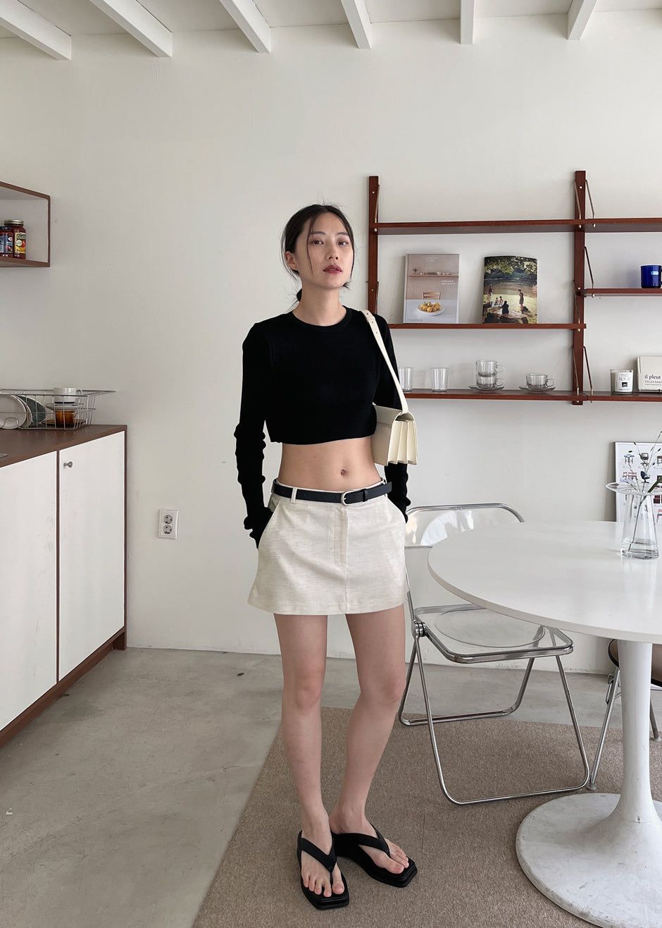 theredthread グレー S mini skort pareo THEREDTHREAD / ザレッドスレッド】S mini skort pareo