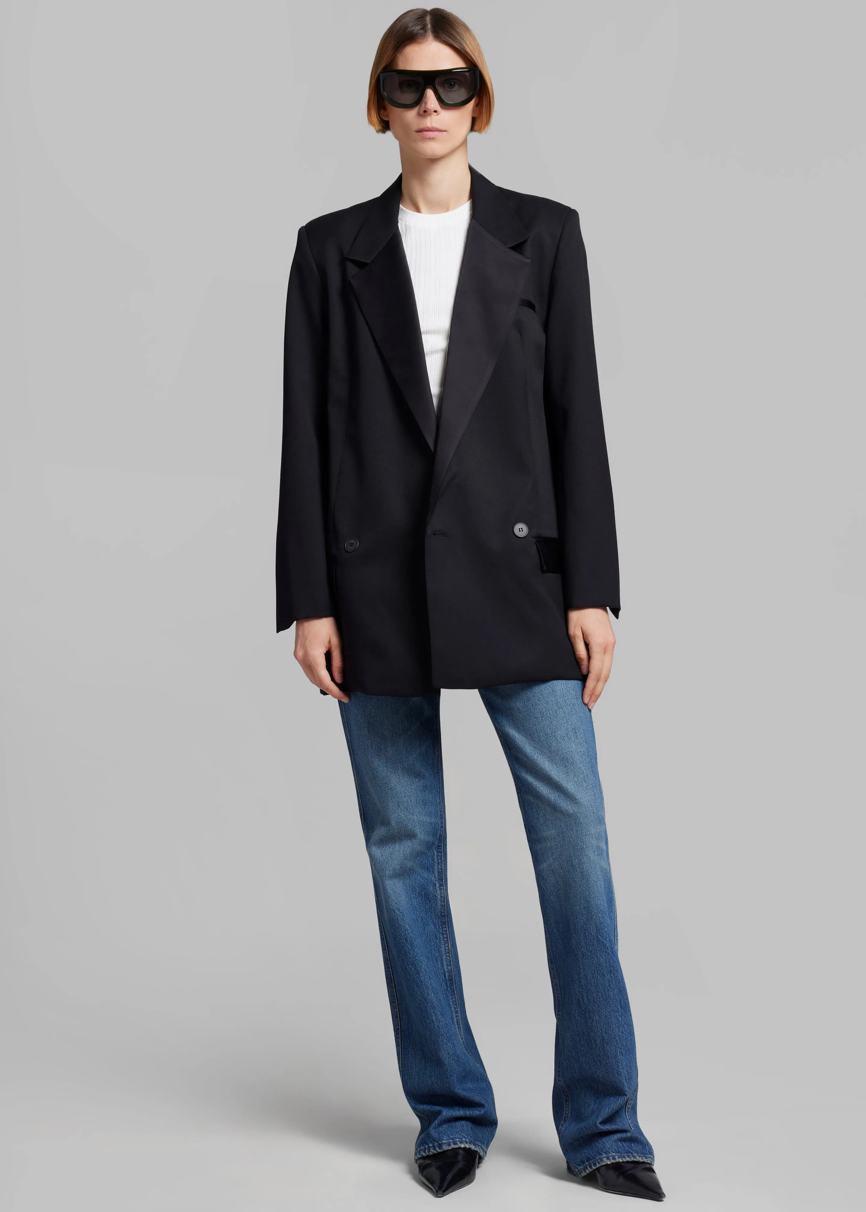 Esse Studios Tux Double Blazer - Black sold by Frankie Shop