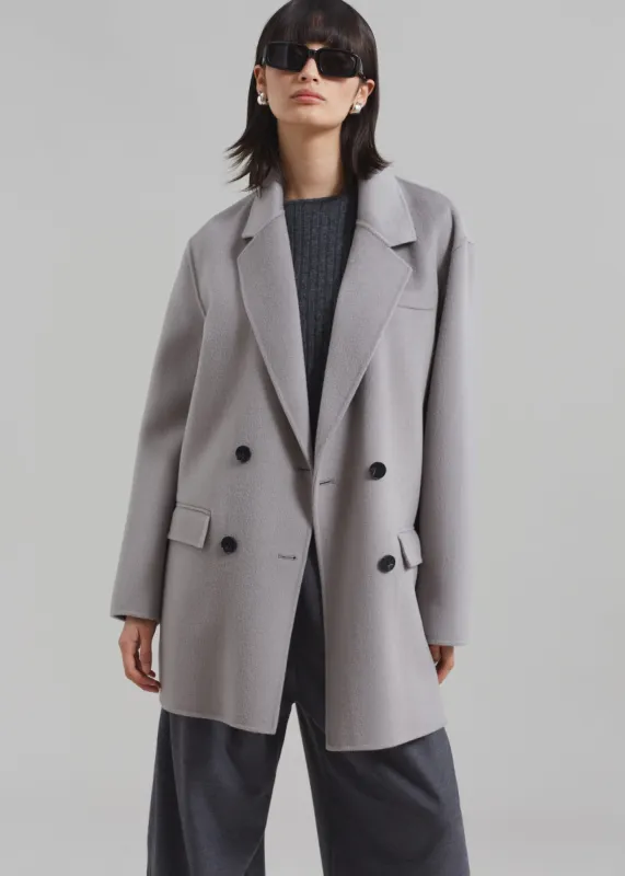 Renata Wool Blazer - Grey sold by Frankie Shop