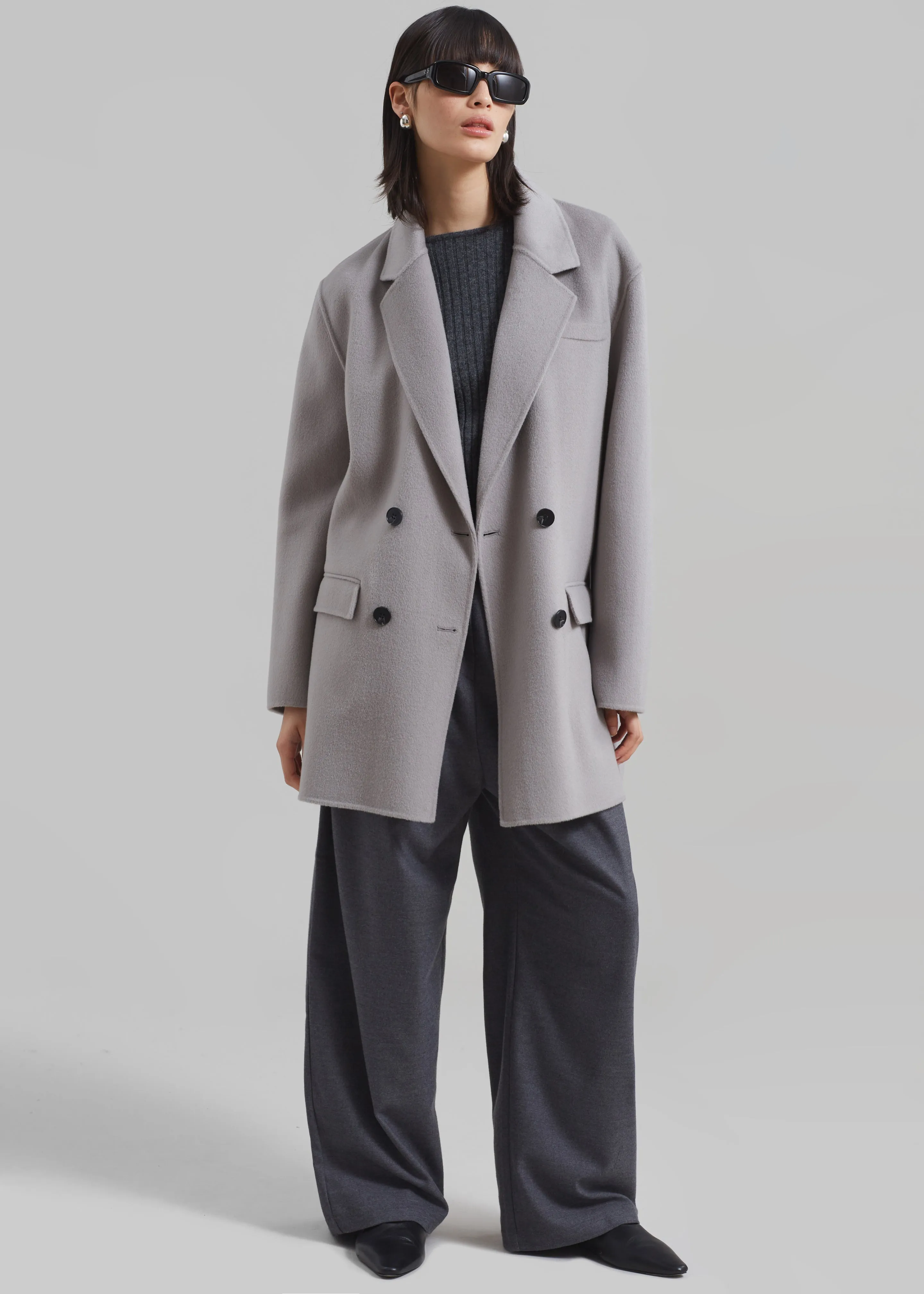 Renata Wool Blazer - Grey sold by Frankie Shop product image thumbnail 3