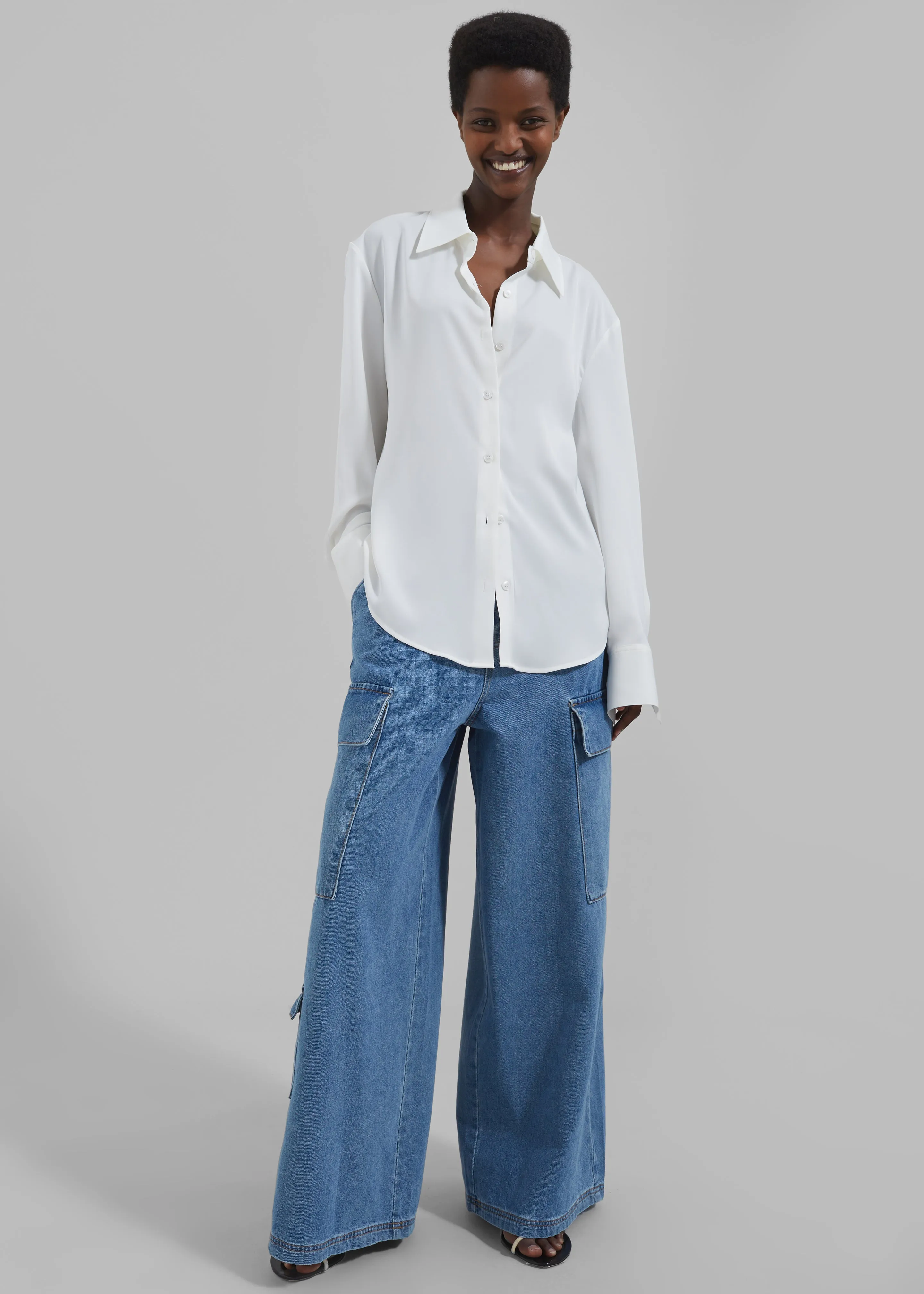 Daylin Button Up Shirt - Ivory sold by Frankie Shop product image thumbnail 4