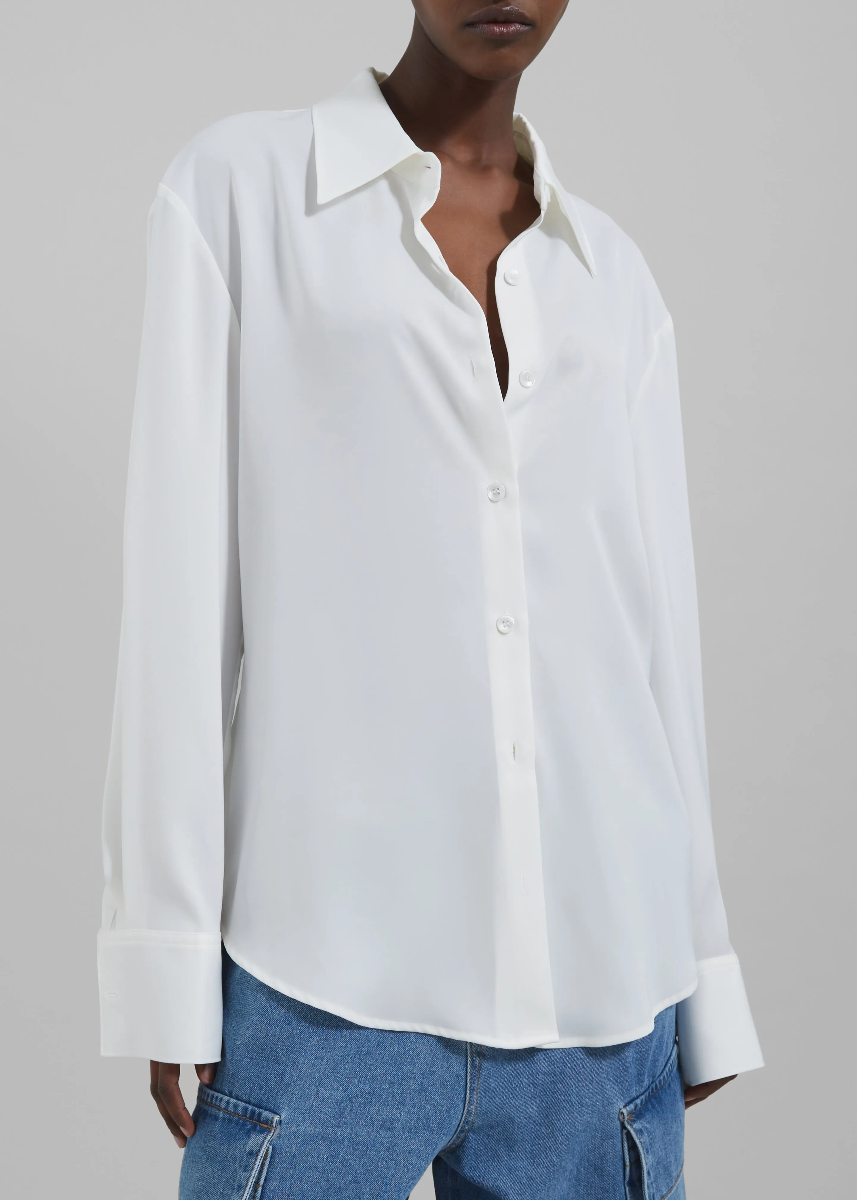 Daylin Button Up Shirt - Ivory sold by Frankie Shop product image thumbnail 3