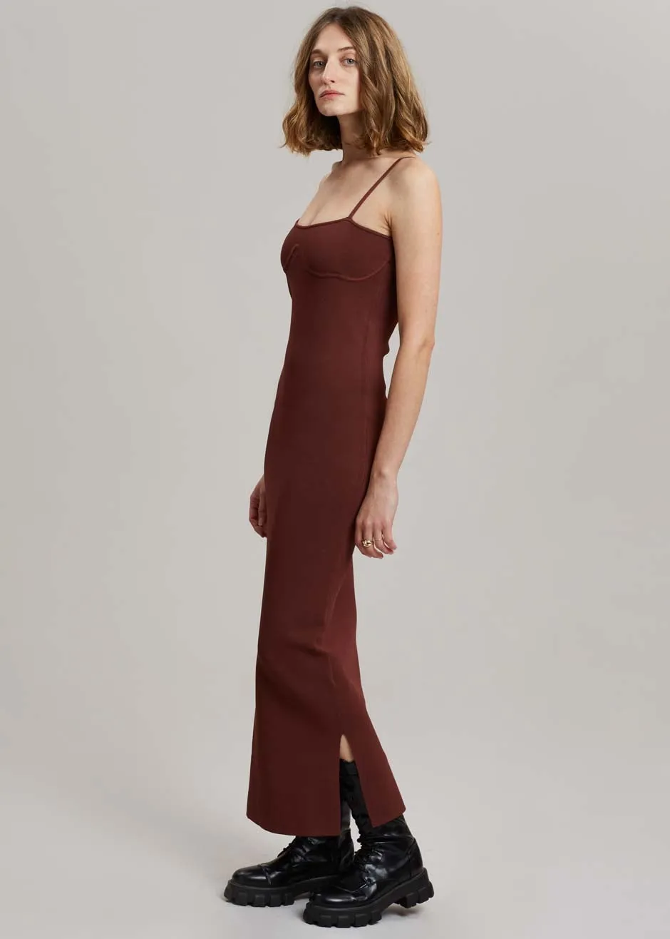 Nanushka Nyoka Knit Dress - Mahogany sold by Frankie Shop product image thumbnail 3