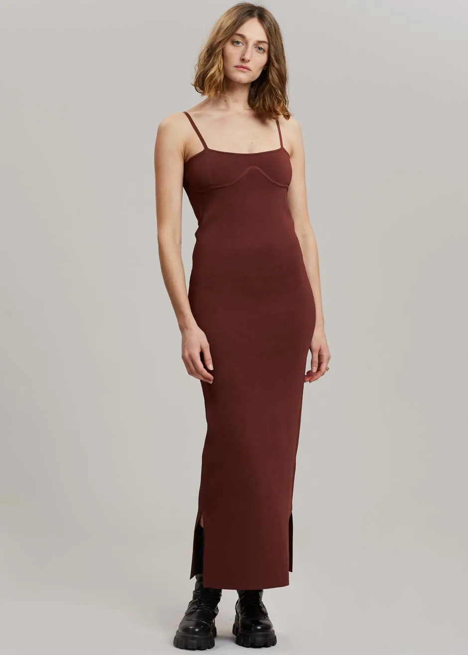 Nanushka Nyoka Knit Dress - Mahogany sold by Frankie Shop product image thumbnail 4