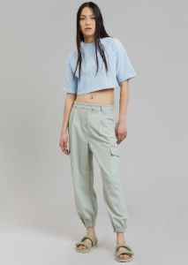 Karina Cropped T-Shirt - Sky sold by Frankie Shop