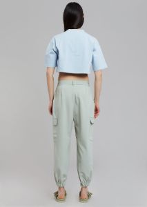 Karina Cropped T-Shirt - Sky sold by Frankie Shop