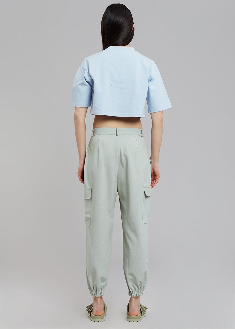 Karina Cropped T-Shirt - Sky sold by Frankie Shop product image thumbnail 5