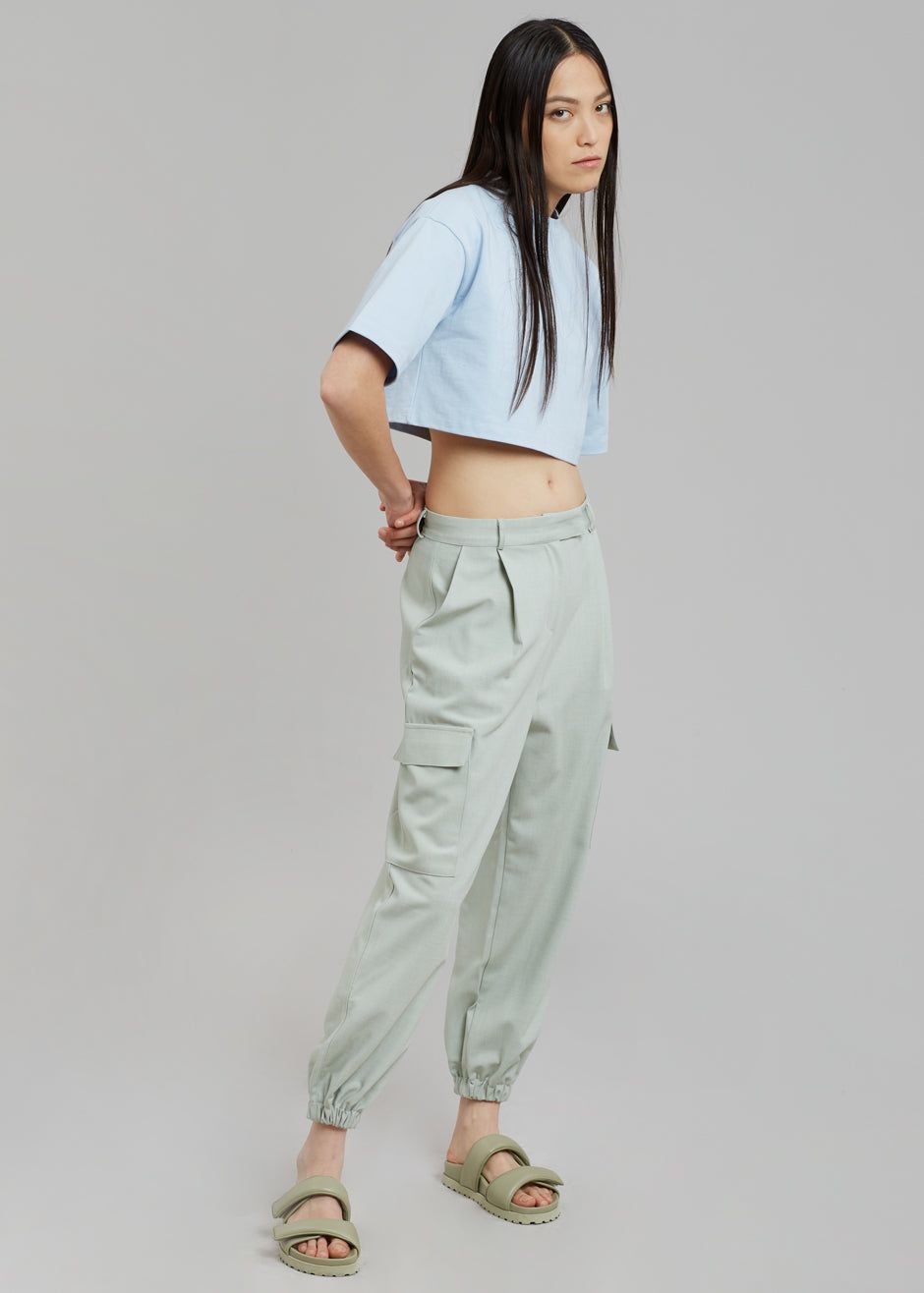 Karina Cropped T-Shirt - Sky sold by Frankie Shop product image thumbnail 4