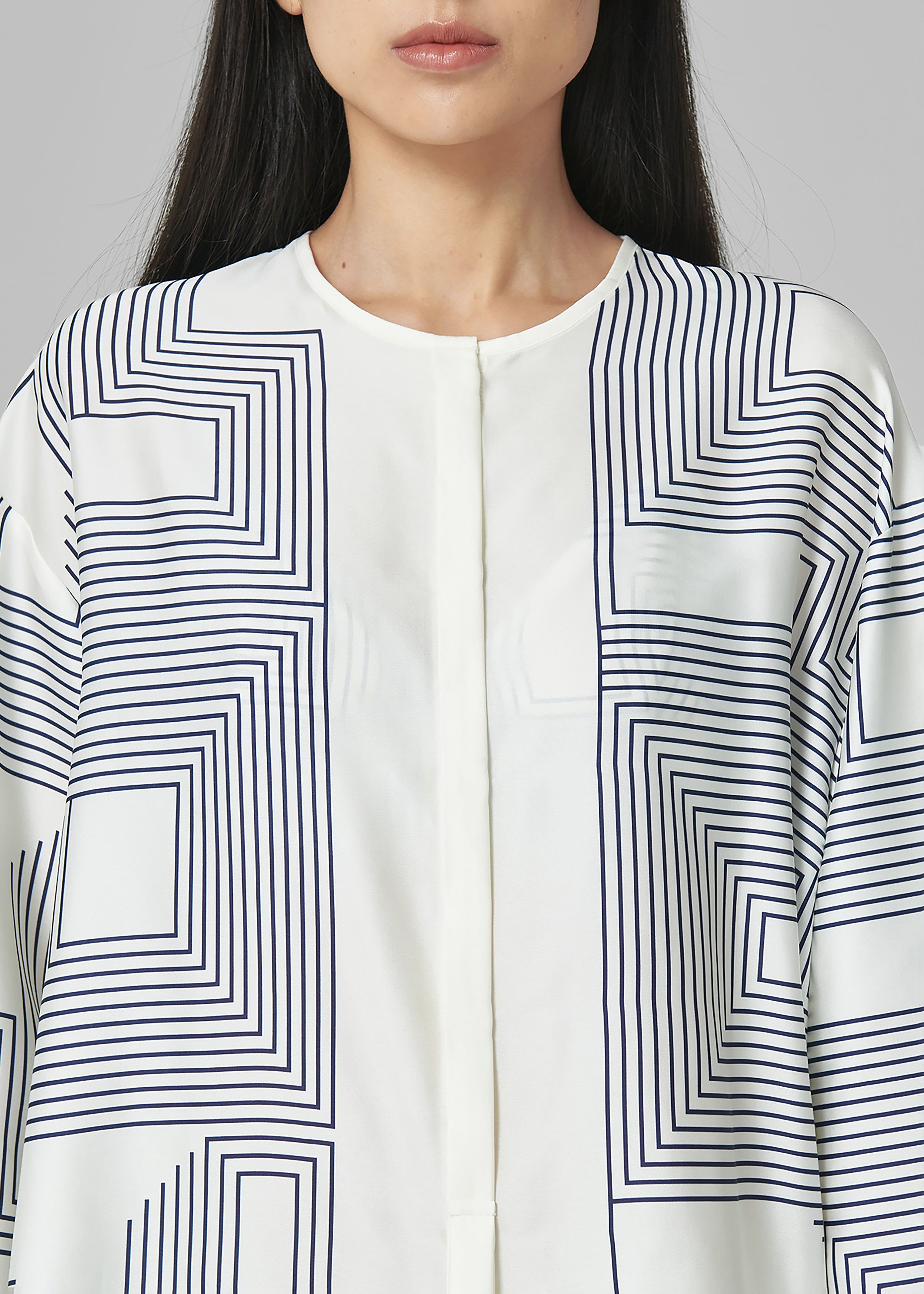Low Classic Wrap Print Shirt - Print sold by Frankie Shop product image thumbnail 2