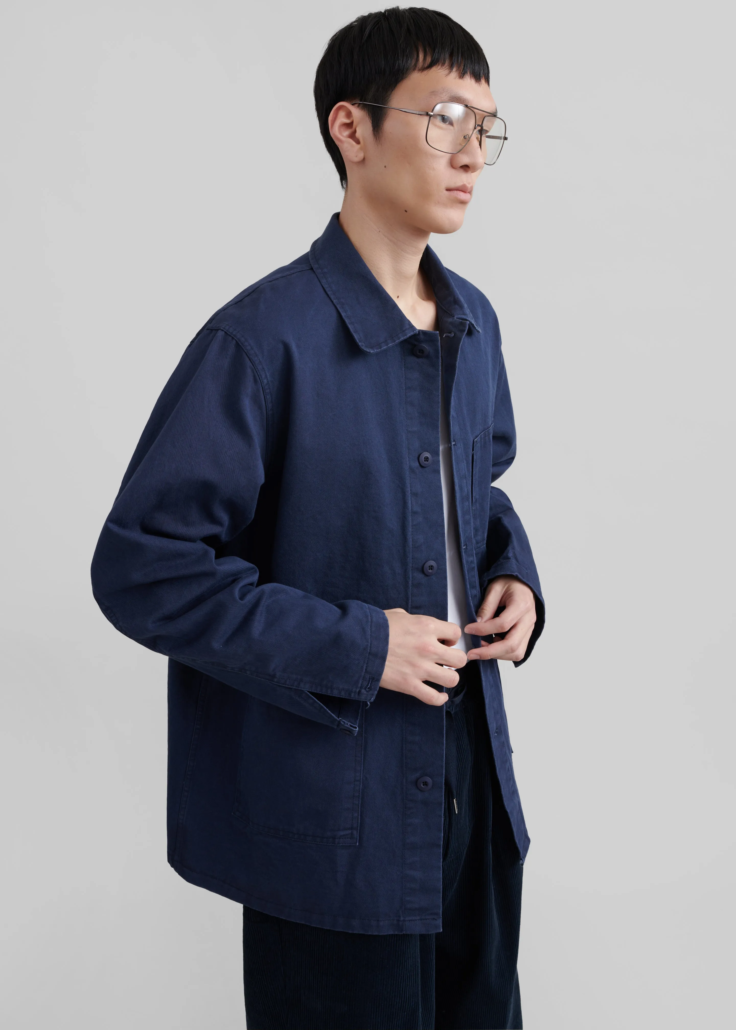 Julien Utility Jacket - Navy sold by Frankie Shop