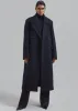 Jeremiah Wool Coat - Navy sold by Frankie Shop
