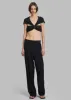Bevza Crop-Top With Hustka - Black sold by Frankie Shop